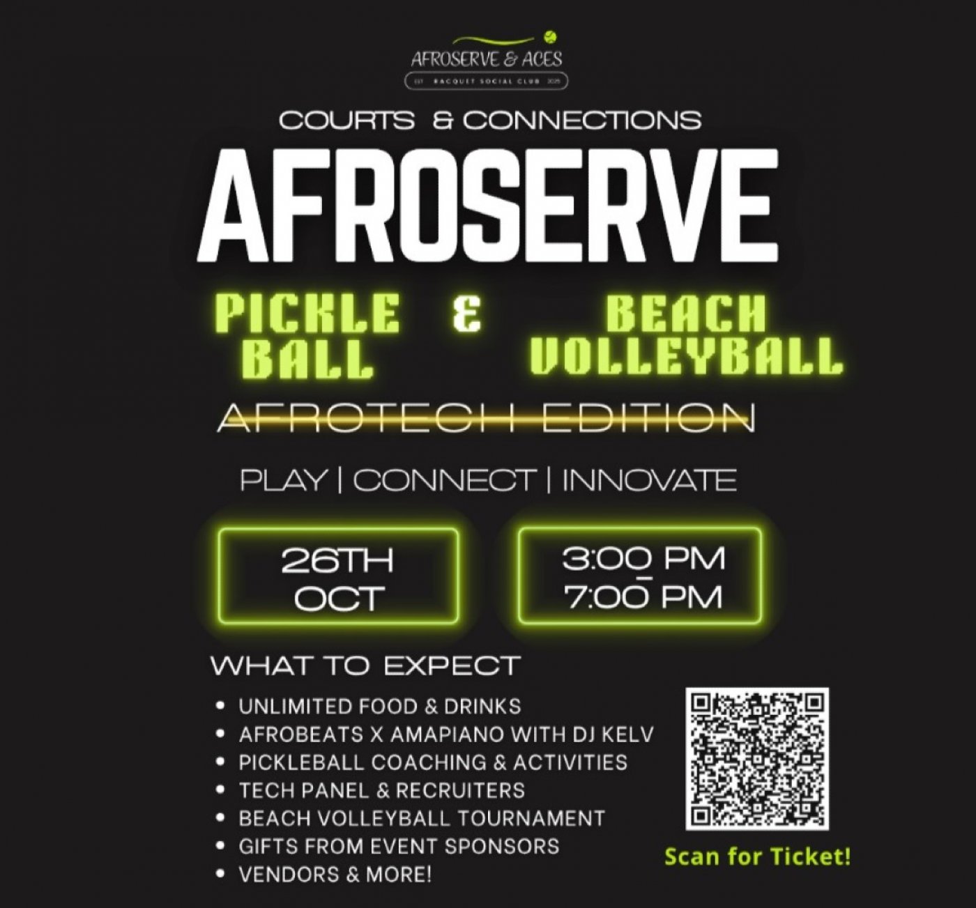 Courts & Connections: AfroServe Pickleball x Afrotech Edition