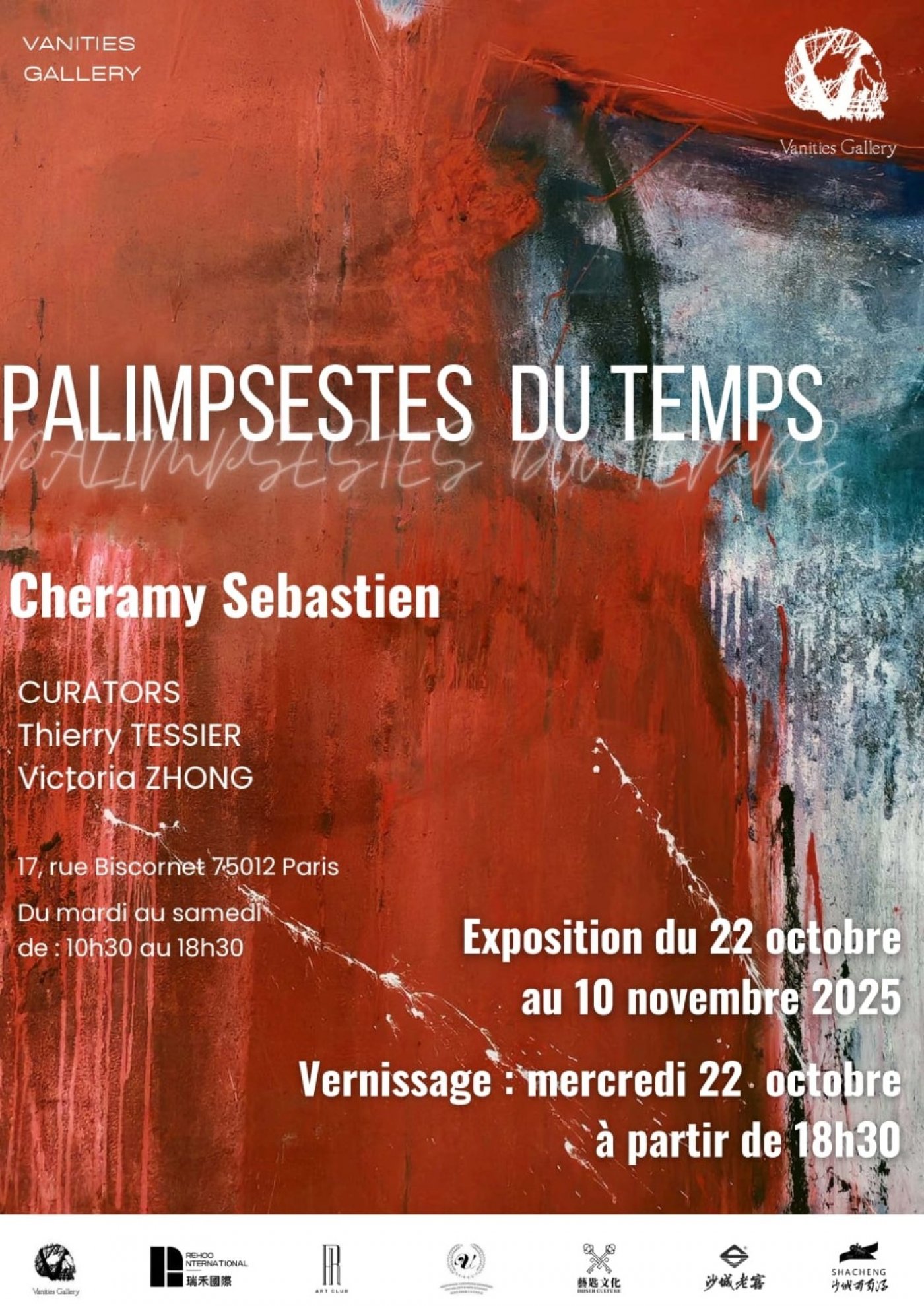 Exhibition "Palimpsestes du temps" de S\u00e9bastien Cheramy