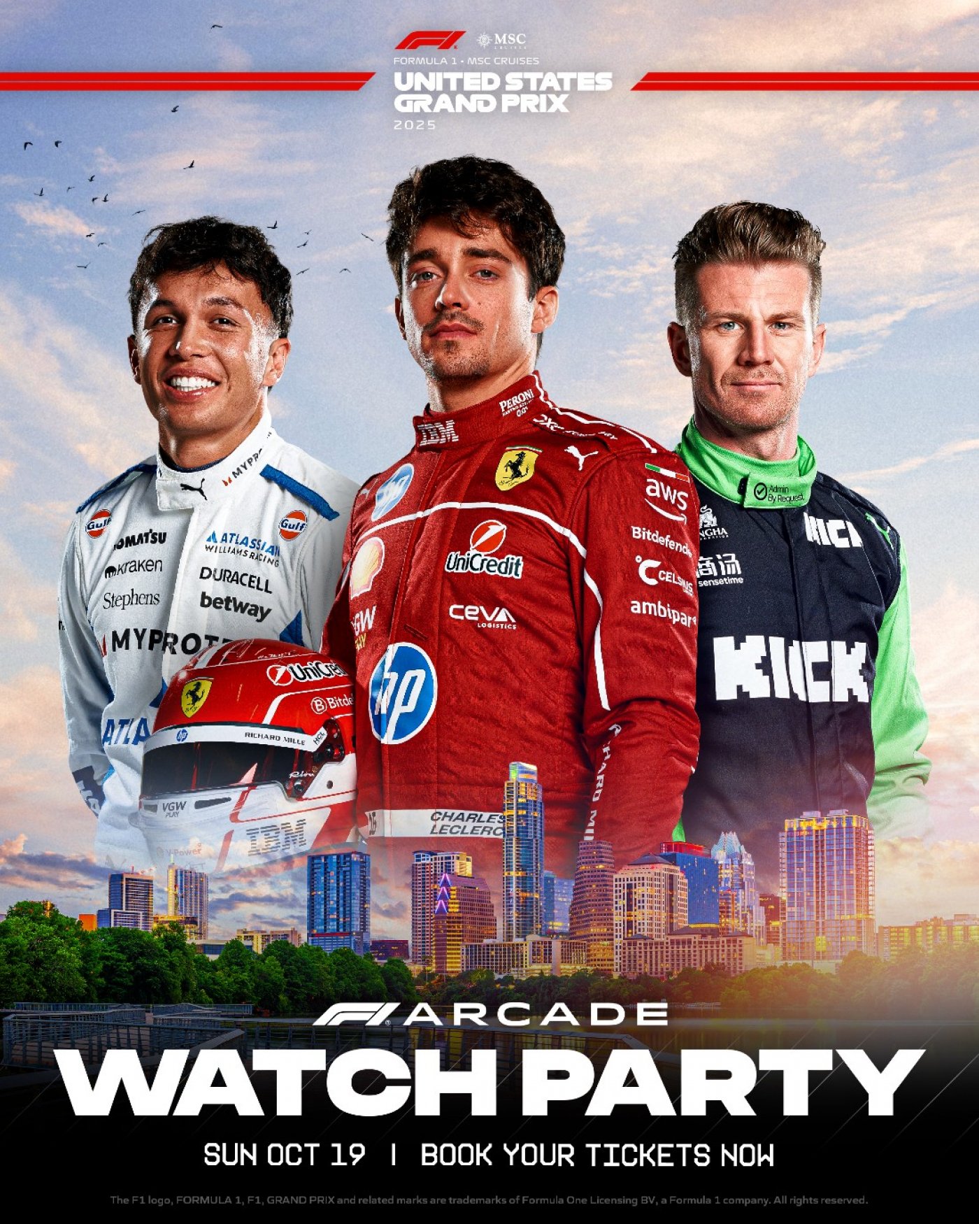 Official F1\u00ae Arcade Austin Watch Party