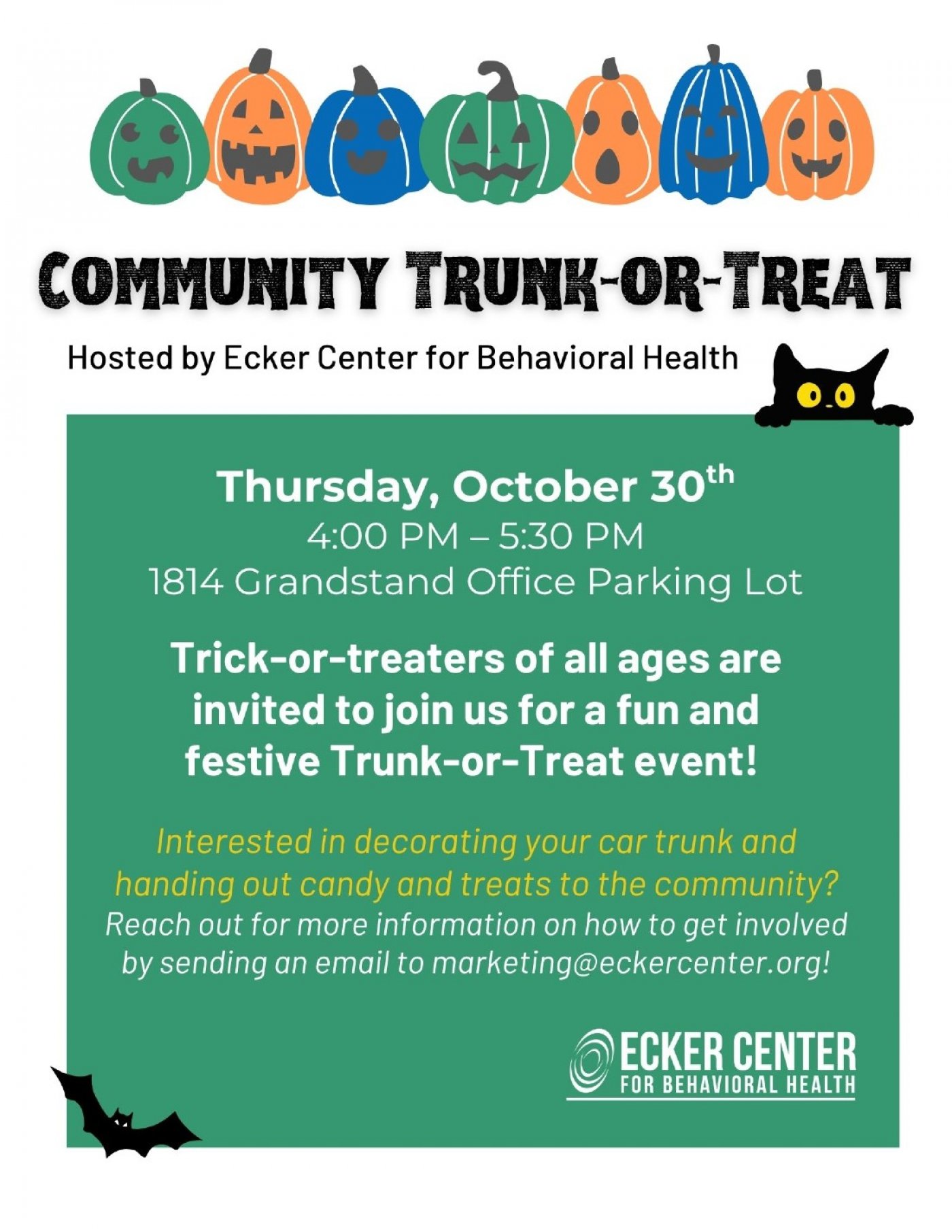 Ecker Center\u2019s Community Trunk-or-Treat