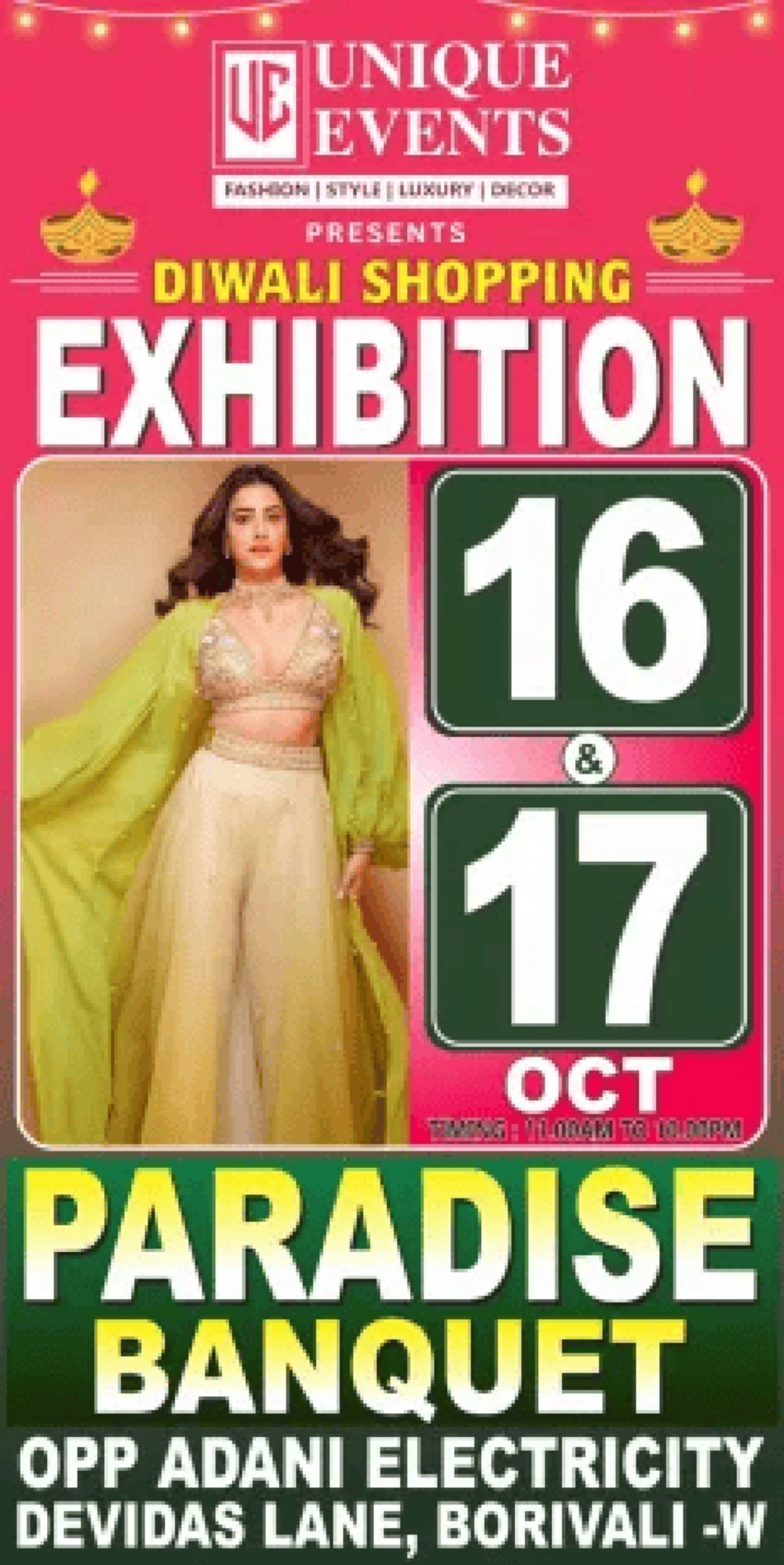 Diwali Shopping Exhibition at Paradise Banquet!