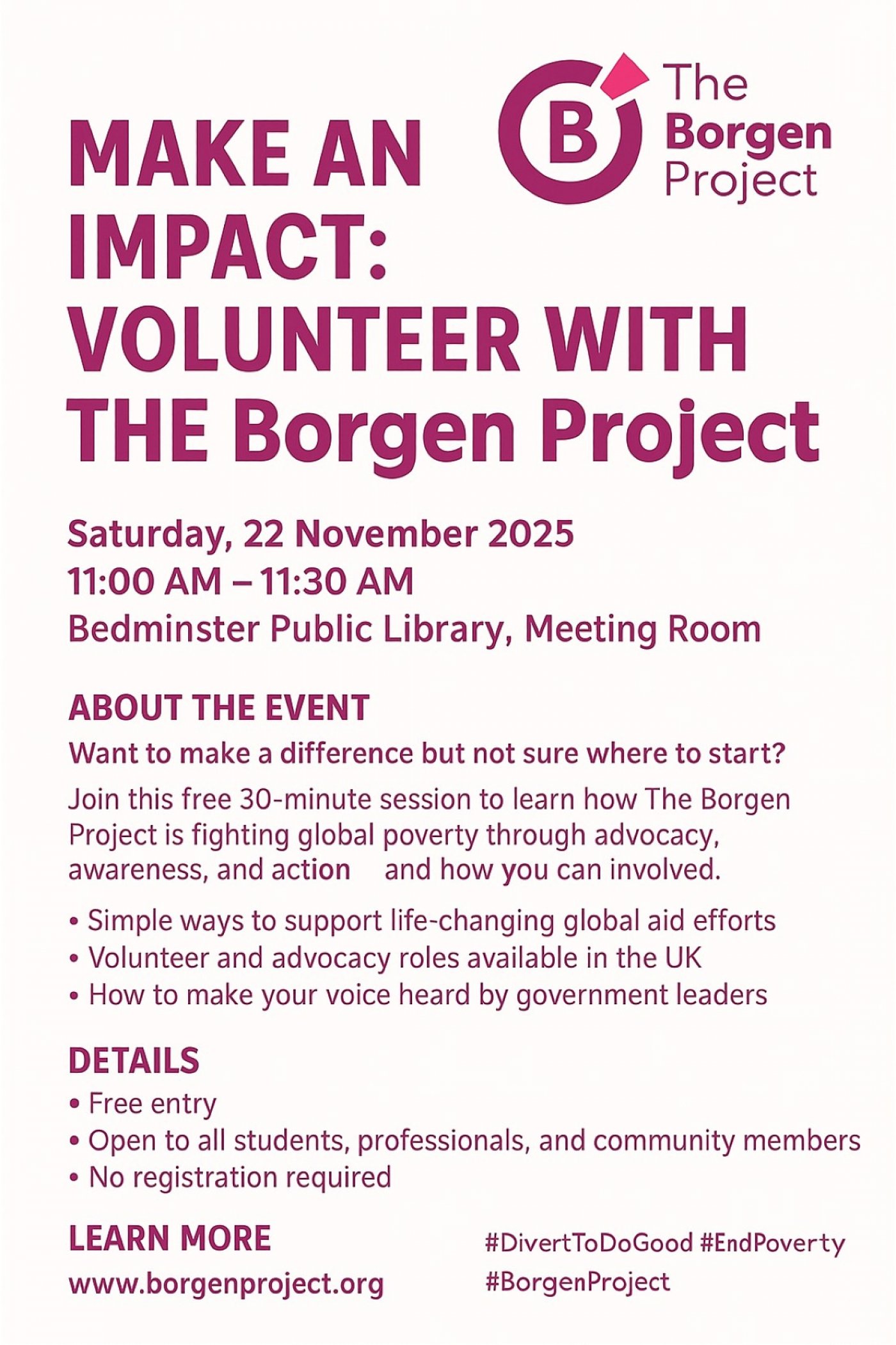 Make an impact: Volunteer with The Borgen Project
