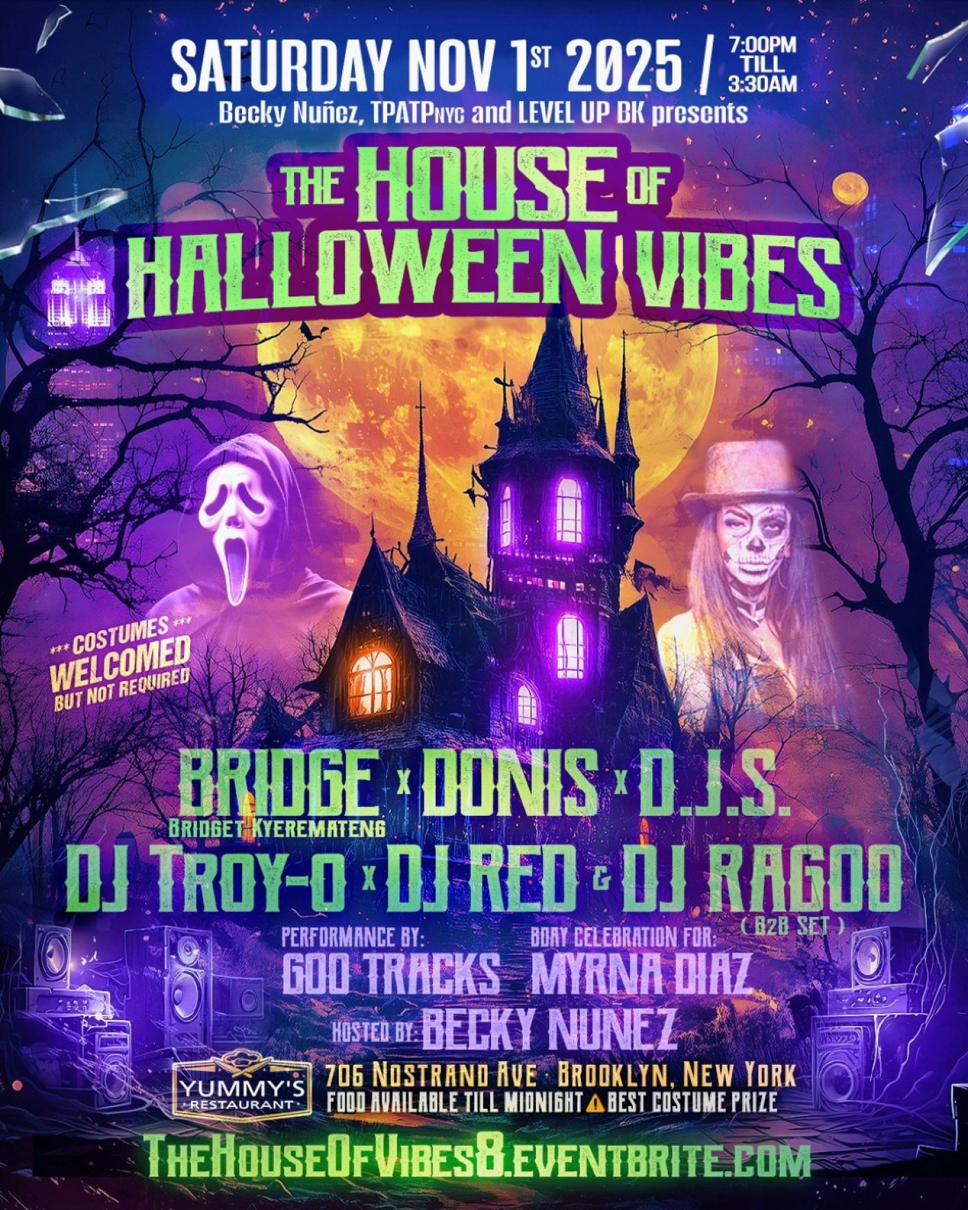 "THE HOUSE OF HALLOWEEN VIBES"W\/ BRIDGE, DONIS, D.J.S.,TROY-O,RED AND RAGOO