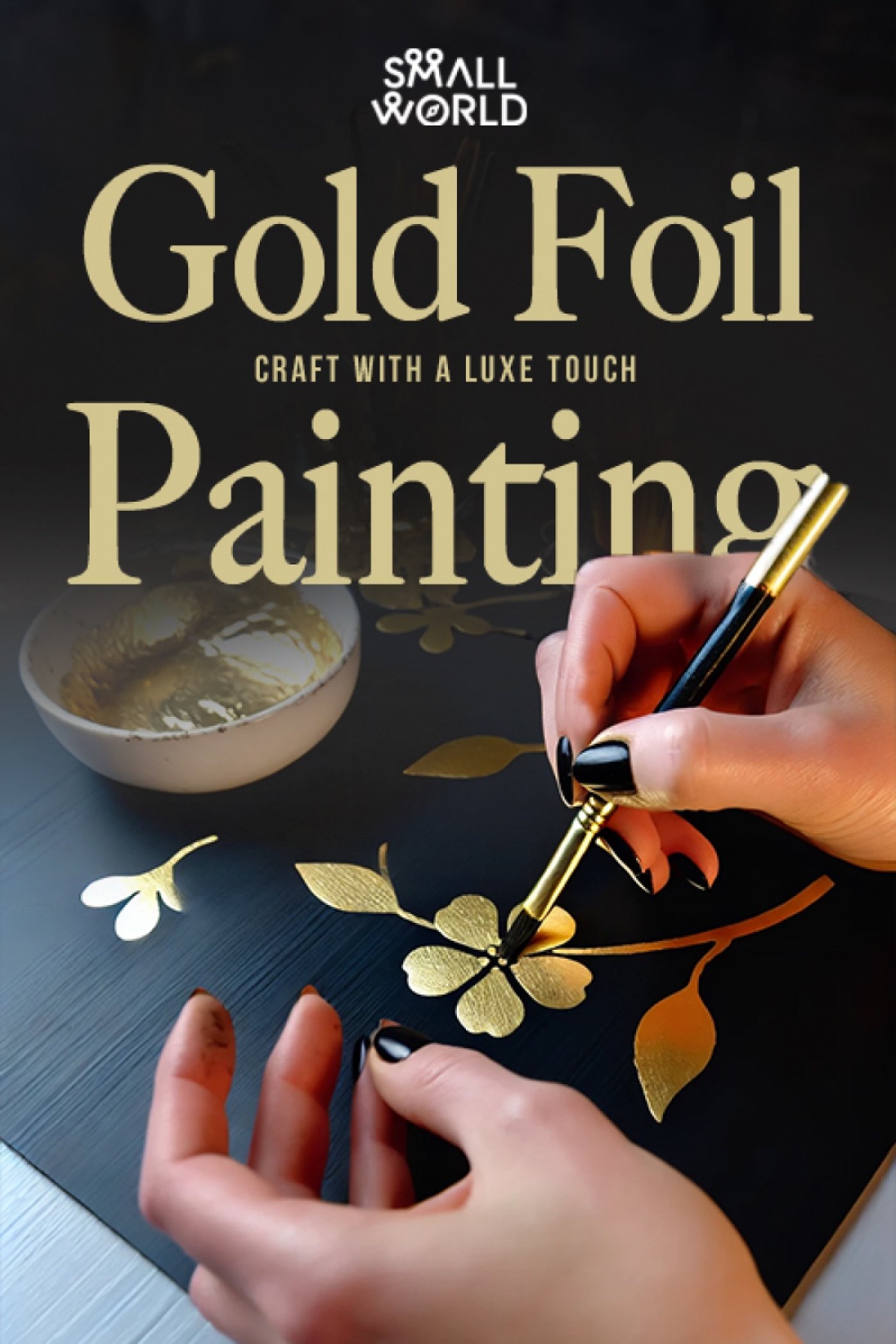 Gold foil painting