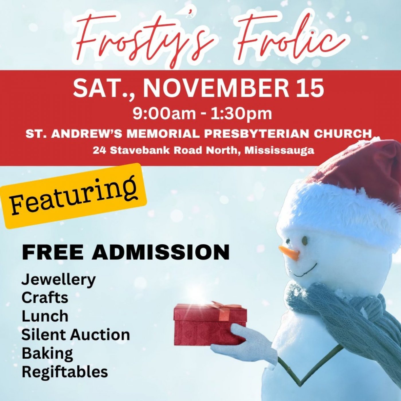 Frosty's Frolic Christmas Bazaar