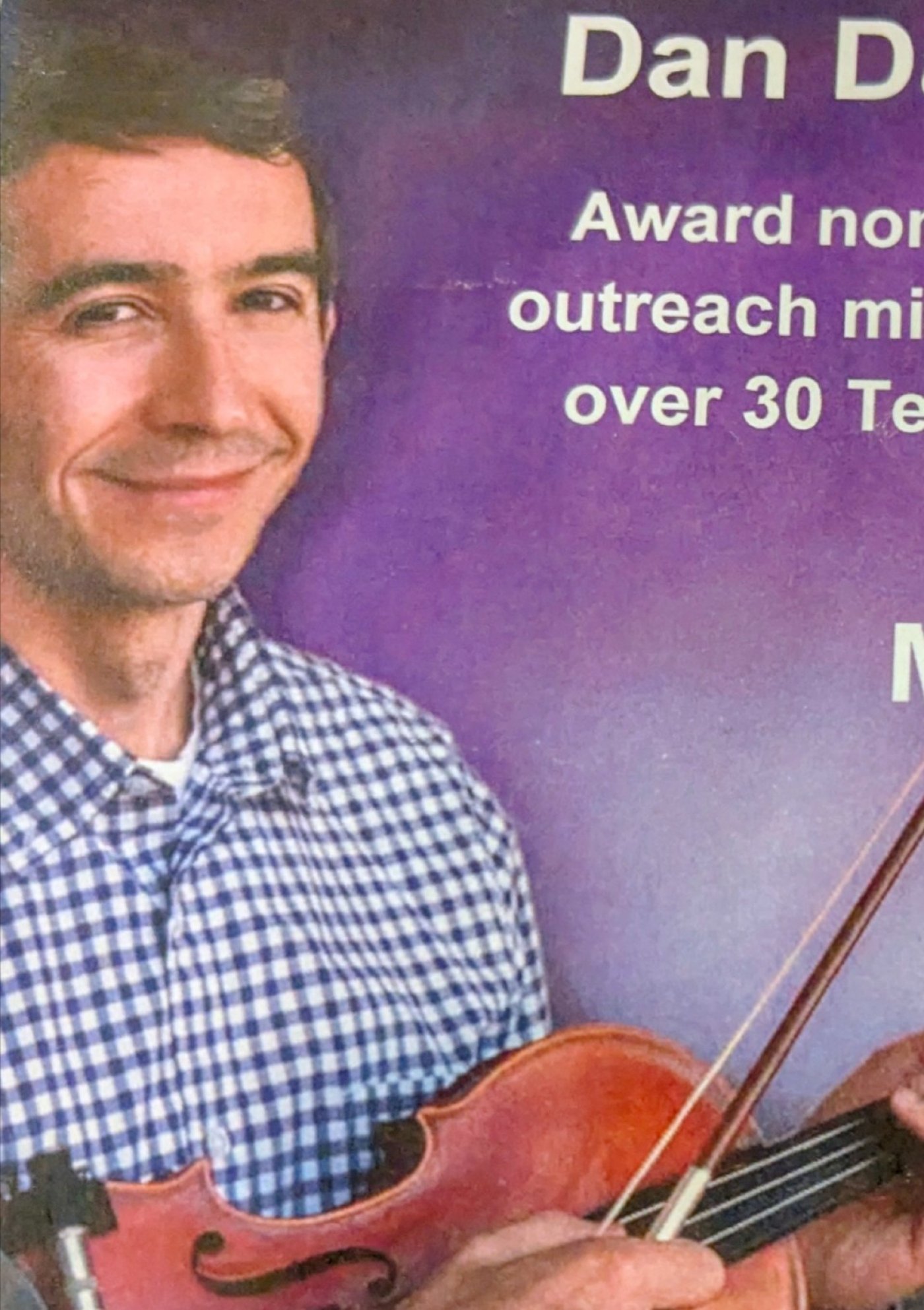 Violin sensation presents at a church