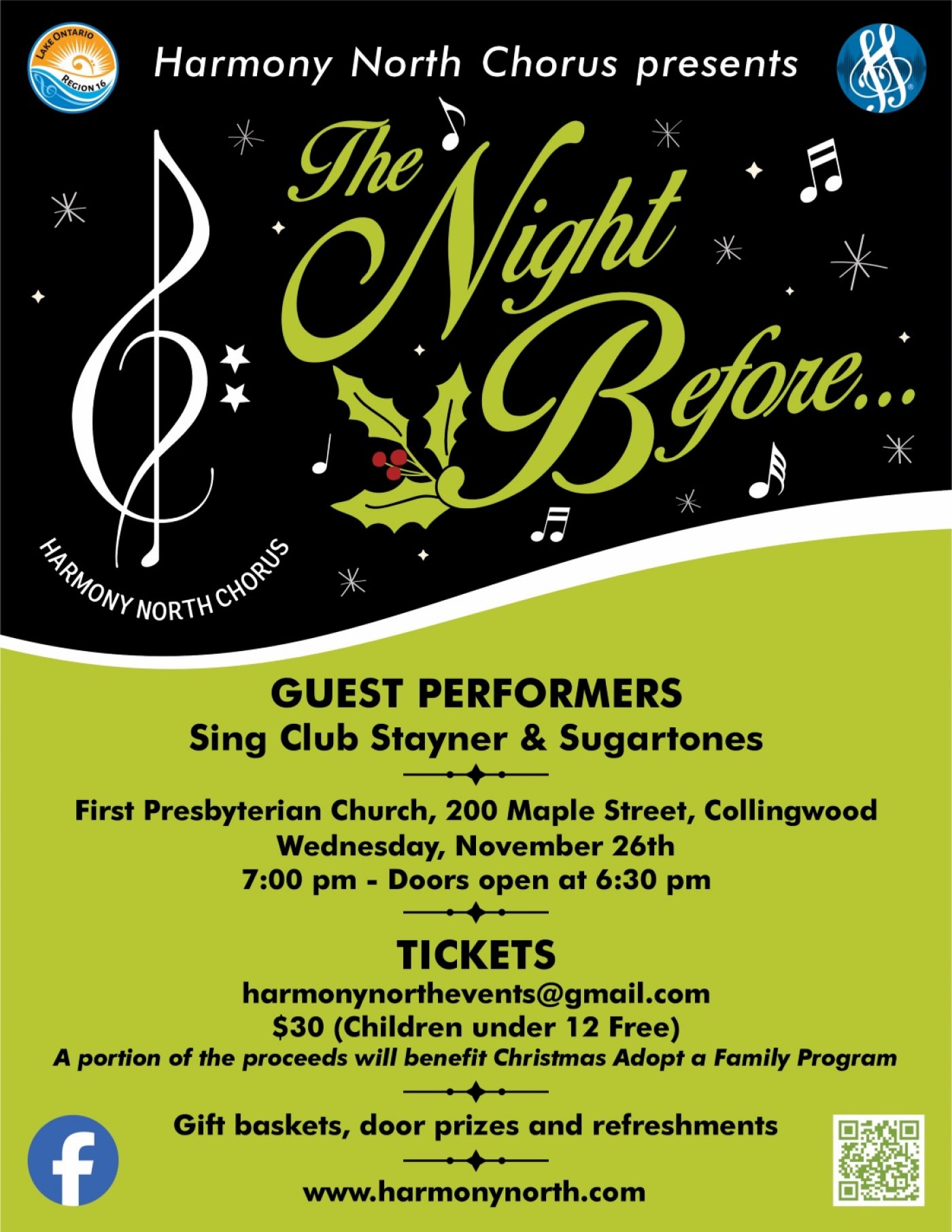 Harmony North Chorus presents: The Night Before\u2026
