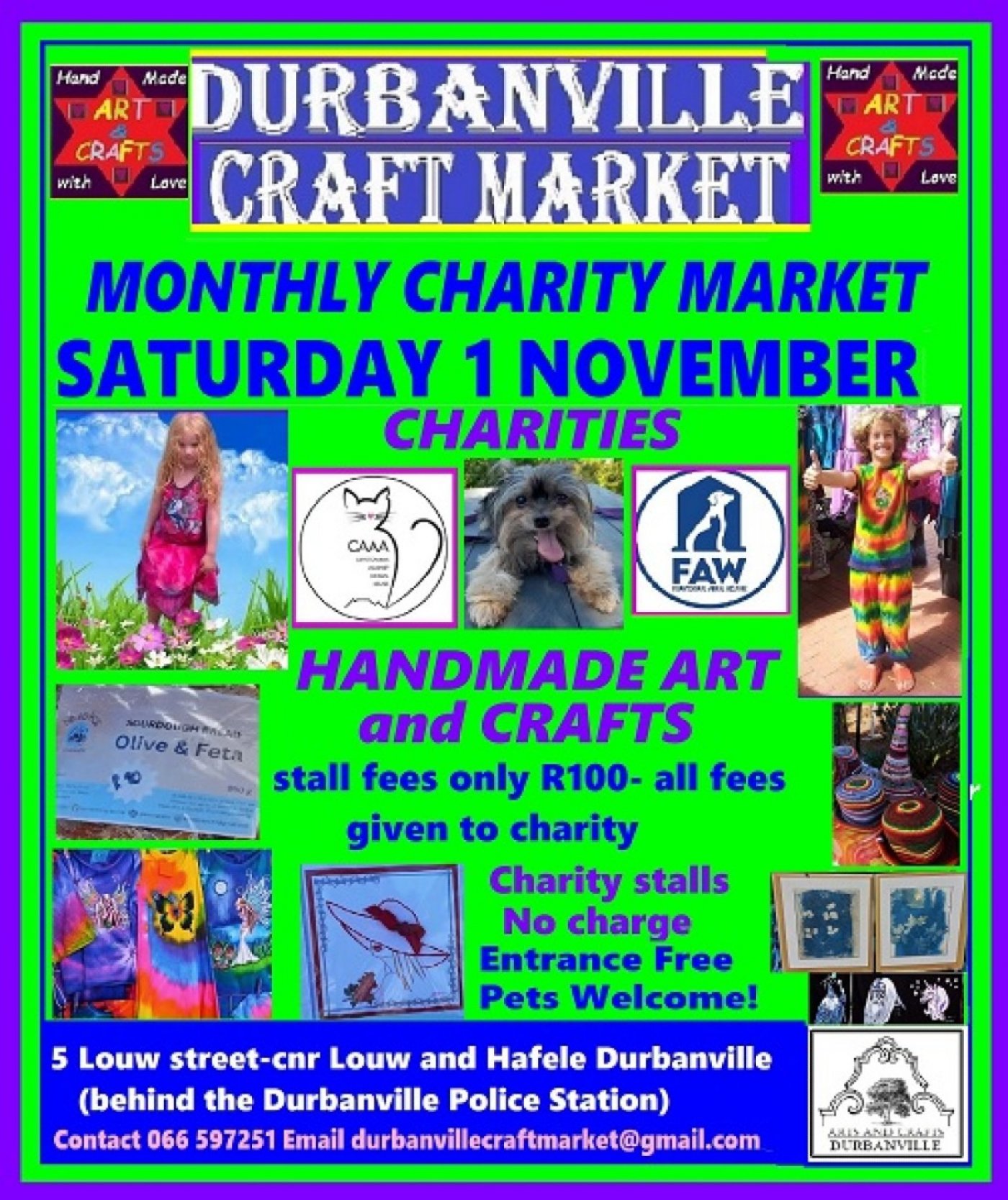 DURBANVILLE CRAFT MARKET- MONTHLY CHARITY EVENT