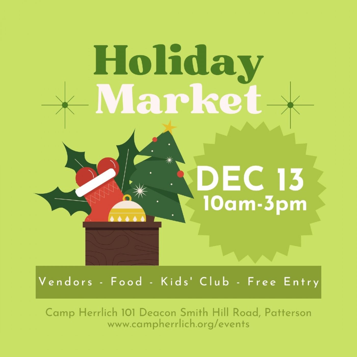 FREE Outdoor Holiday Market