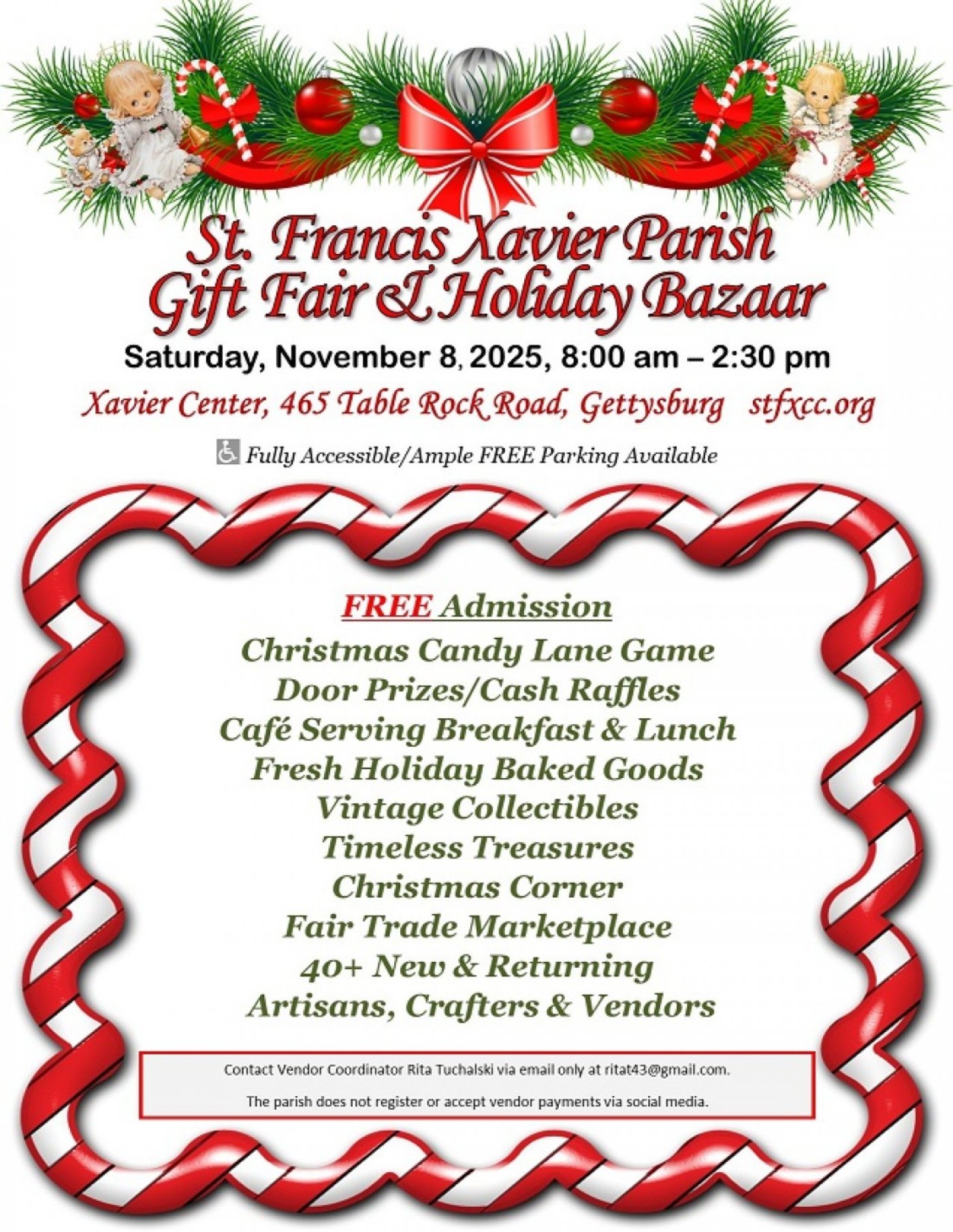 Saint Francis Xavier Parish Gift Fair & Holiday Bazaar 2025