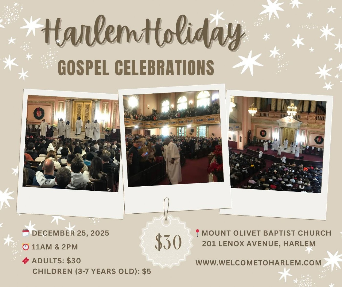 \ud83c\udf84\u2728 Celebrate Christmas with Harlem Holiday Gospel Celebrations! \u2728\ud83c\udf84