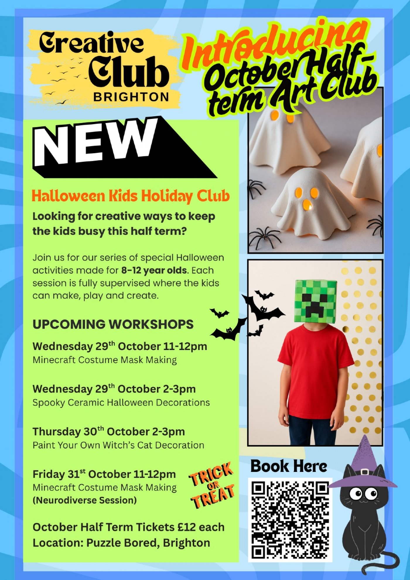 Kids\u2019 Halloween Half-Term Art Workshops (Ages 8\u201312)