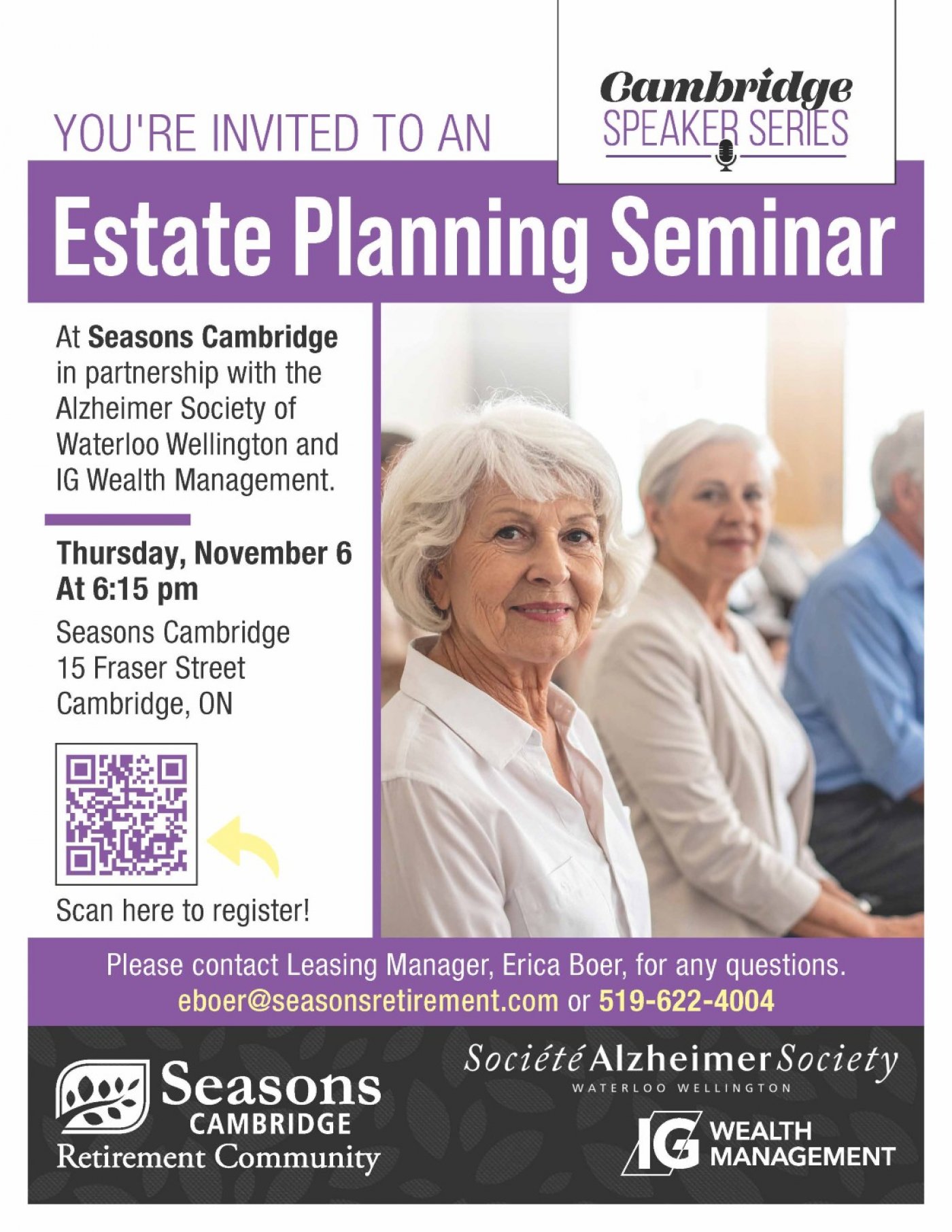 Seasons Cambridge: Estate Planning Seminar