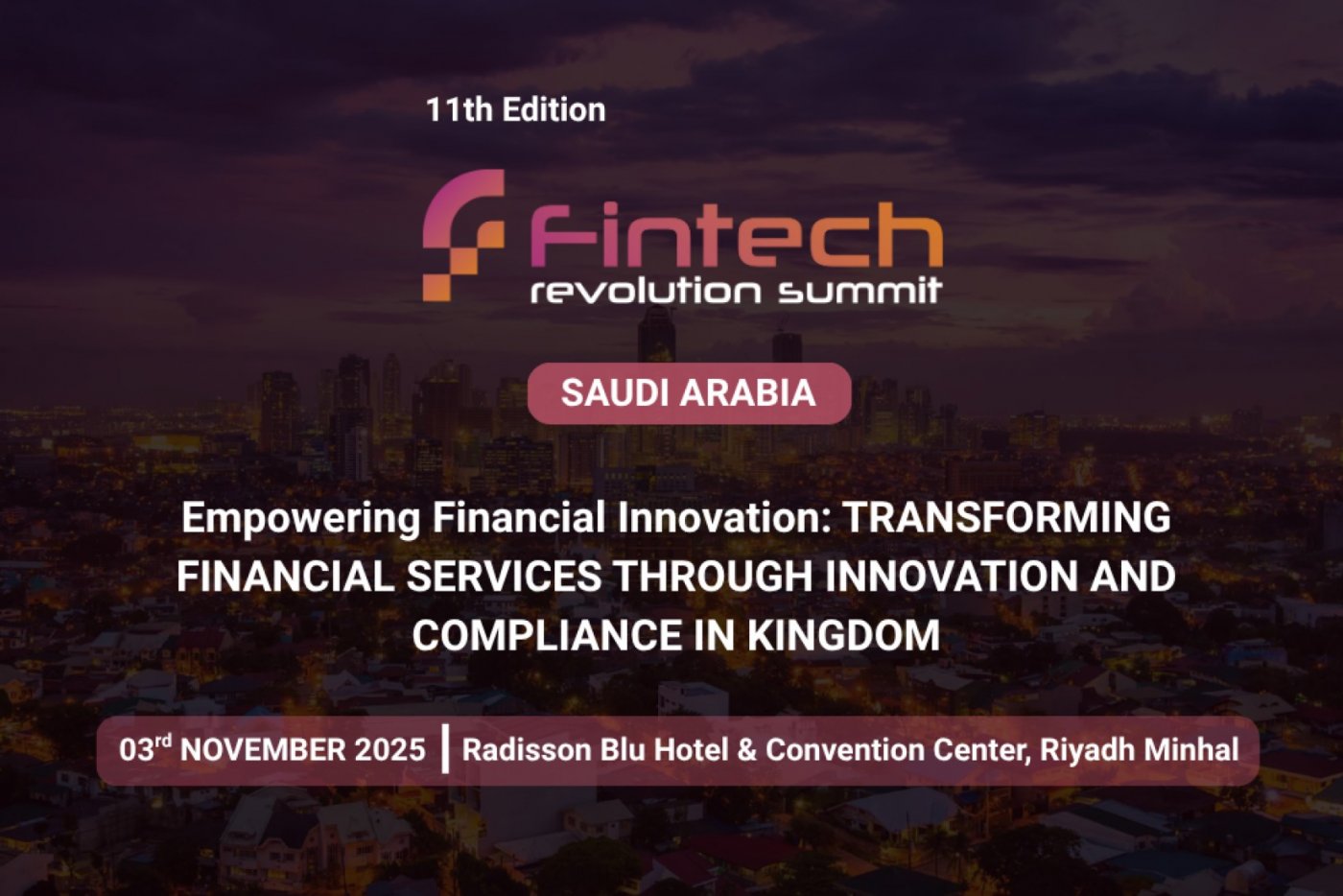 Fintech Revolution summit - Saudi Arabia
