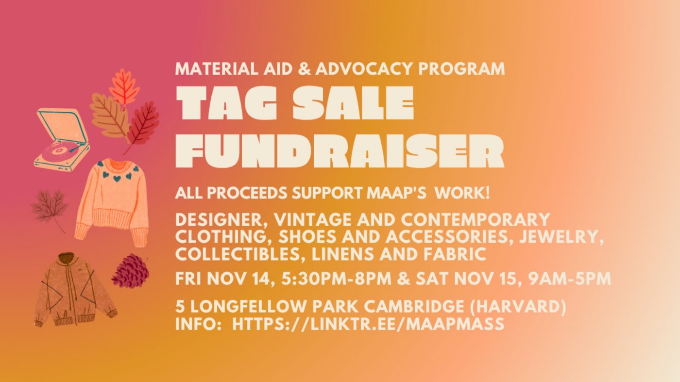 MAAP Tag Sale Fundraiser