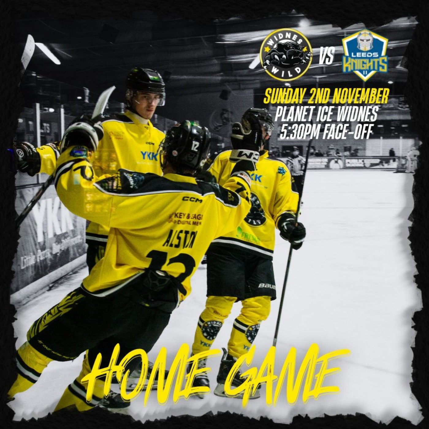 YKK Widnes Wild vs Leeds Knights Ice Hockey Match FO 5:30PM - Sunday 2\/11\/25 Planet Ice Widnes