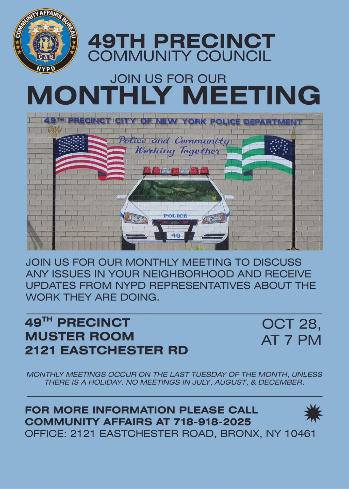 Urgent Community Police Meeting