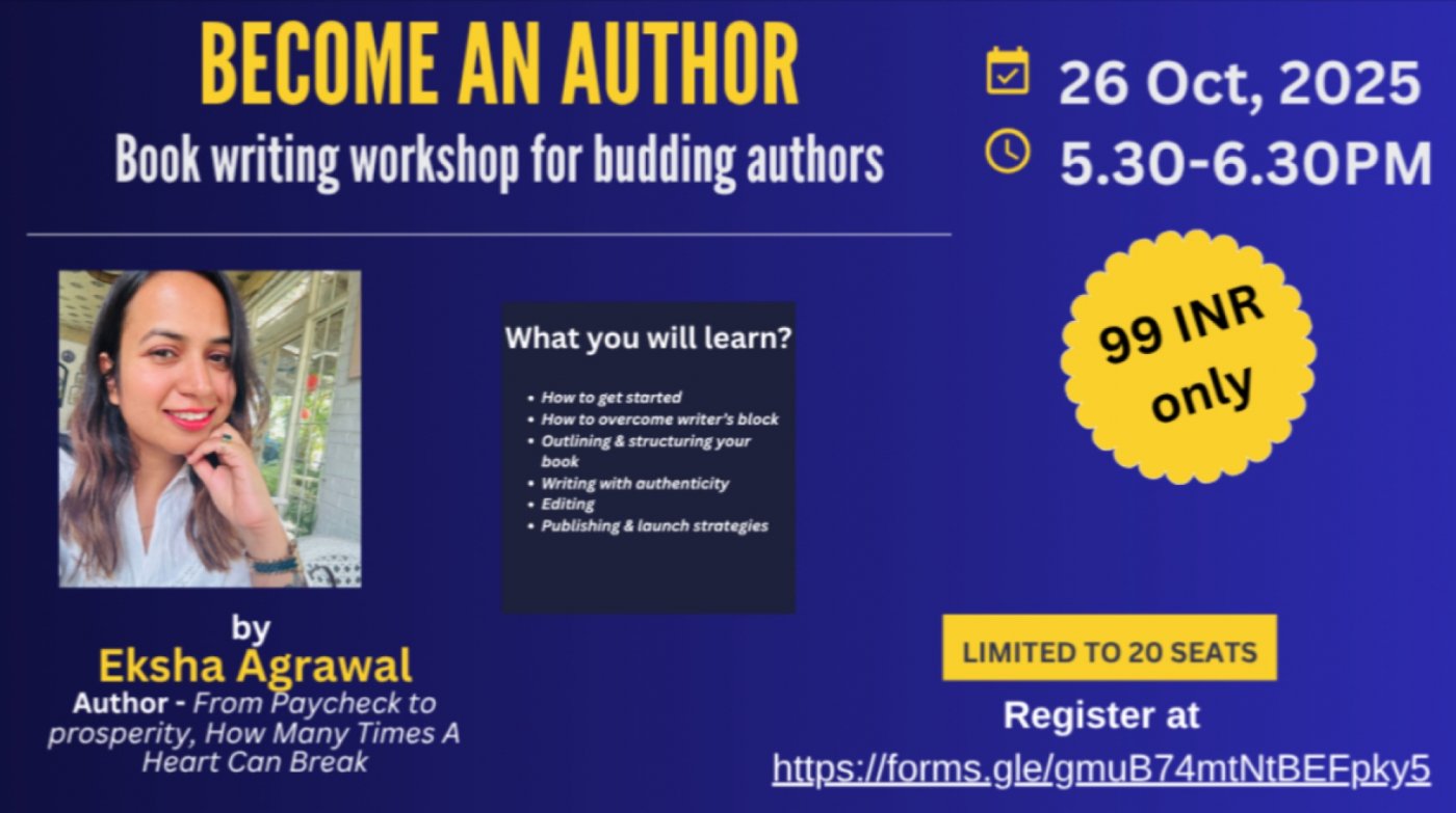Book writing workshop
