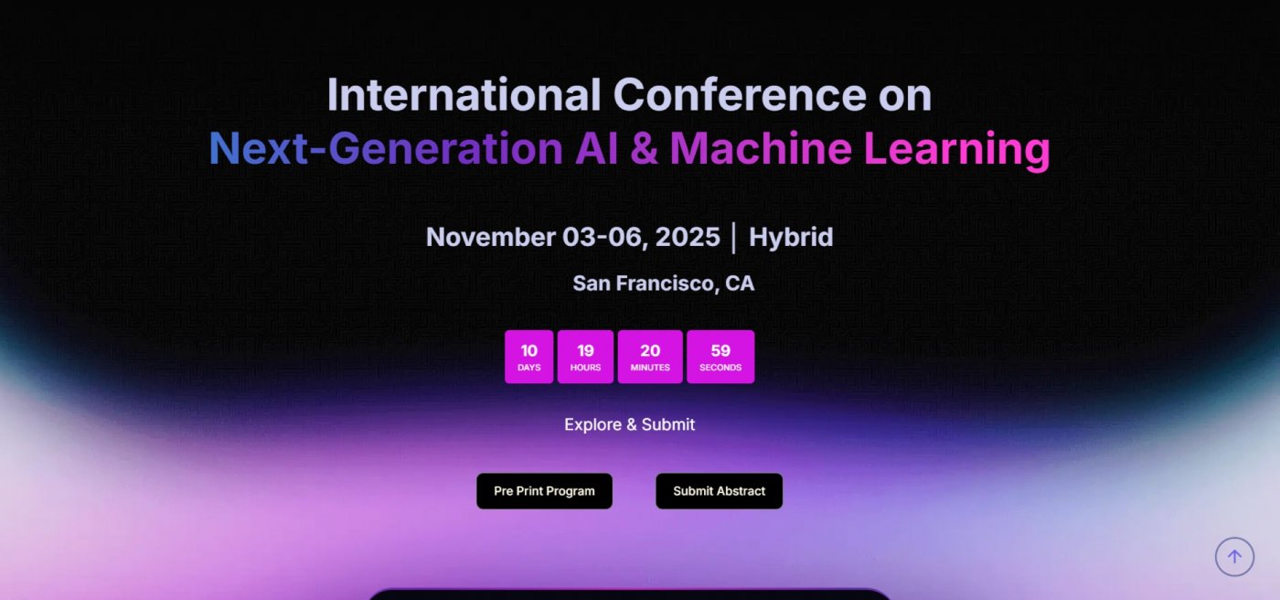International Conference on Next-Generation AI & Machine Learning