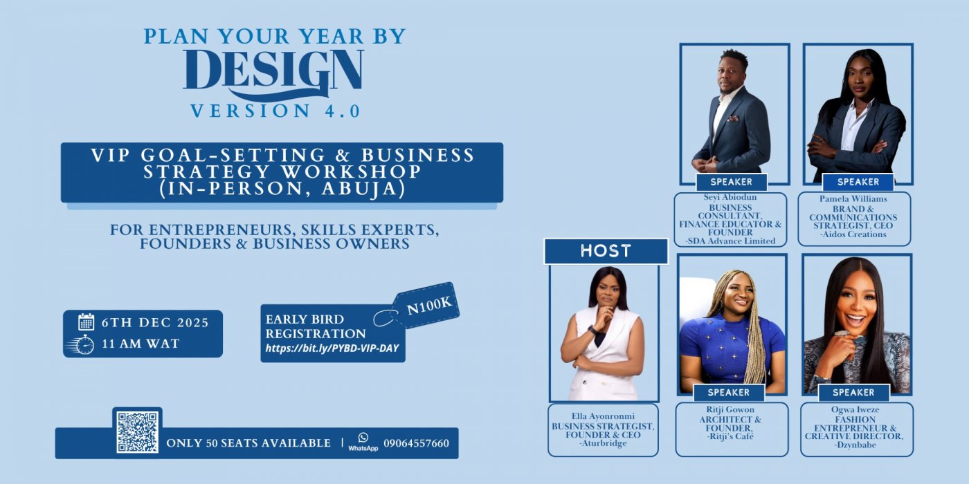 PLAN YOUR YEAR BY DESIGN (PYBD) VIP DAY WORKSHOP 2025