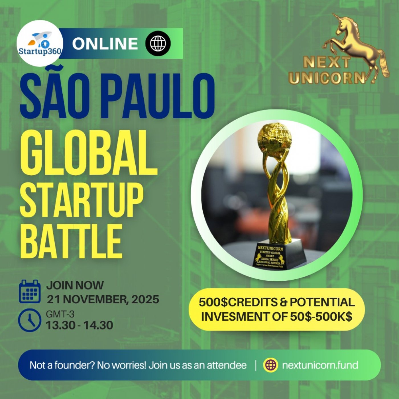 AI & Tech StartUp Battle @ S\u00e3o Paulo (Online)