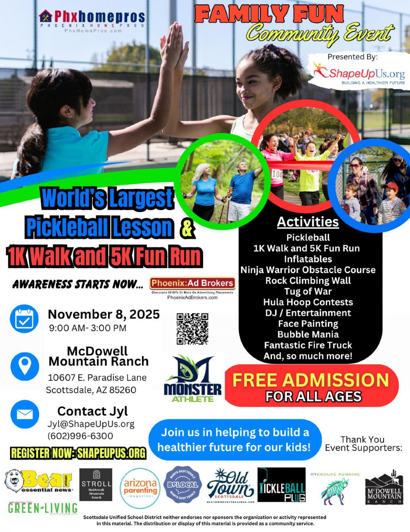 Shape Up Us 2025 FAMILY FUN COMMUNITY EVENT