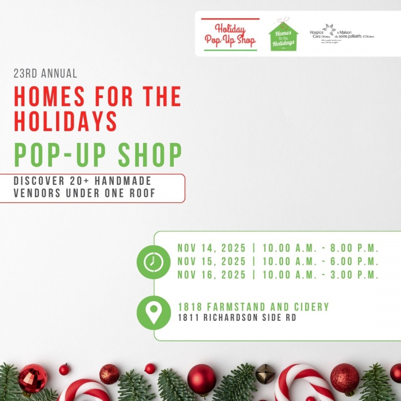 Pop-Up Shop | Homes For The Holidays