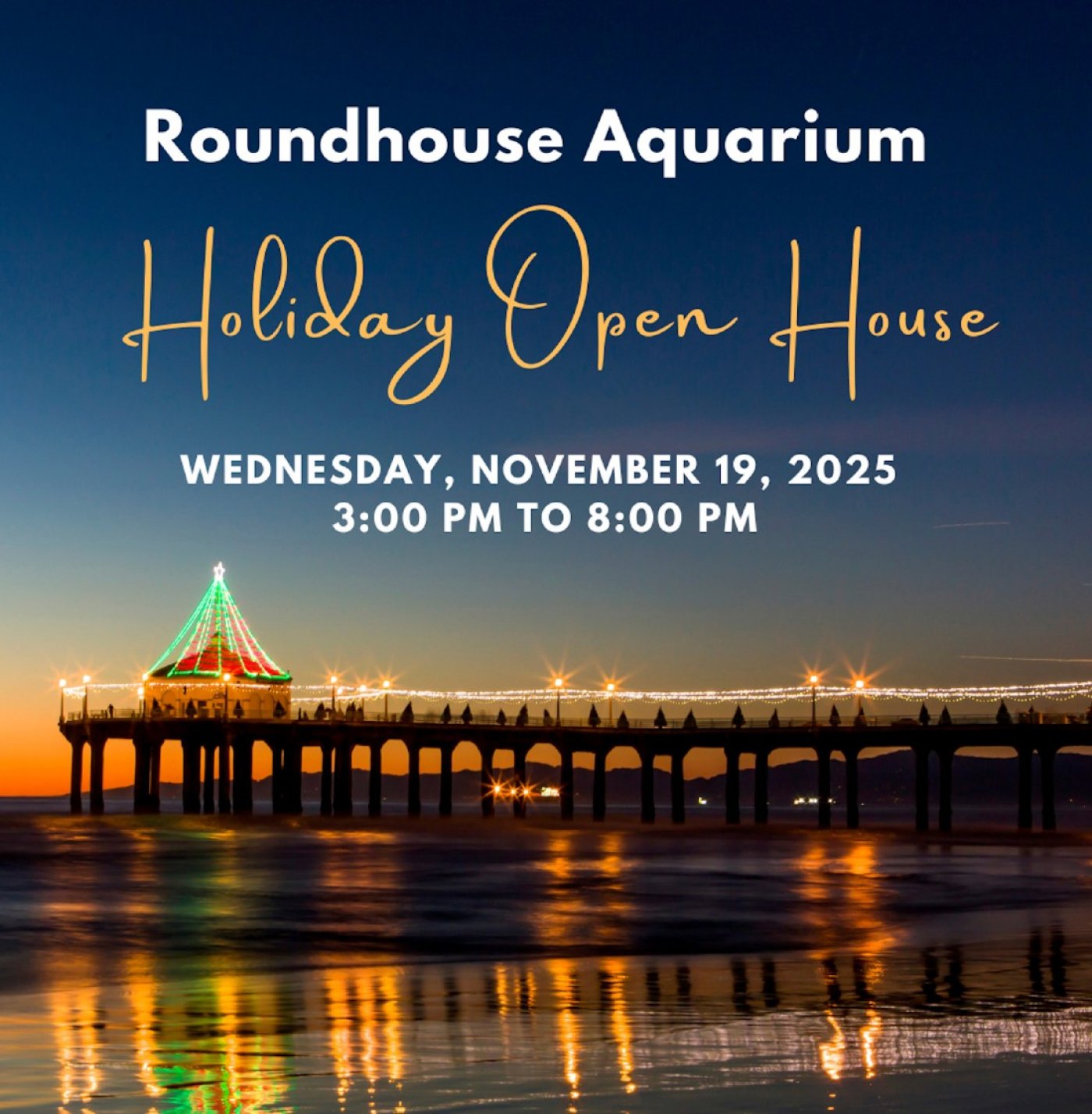 Holiday Open House & Pier Lighting Calendar Listing Info