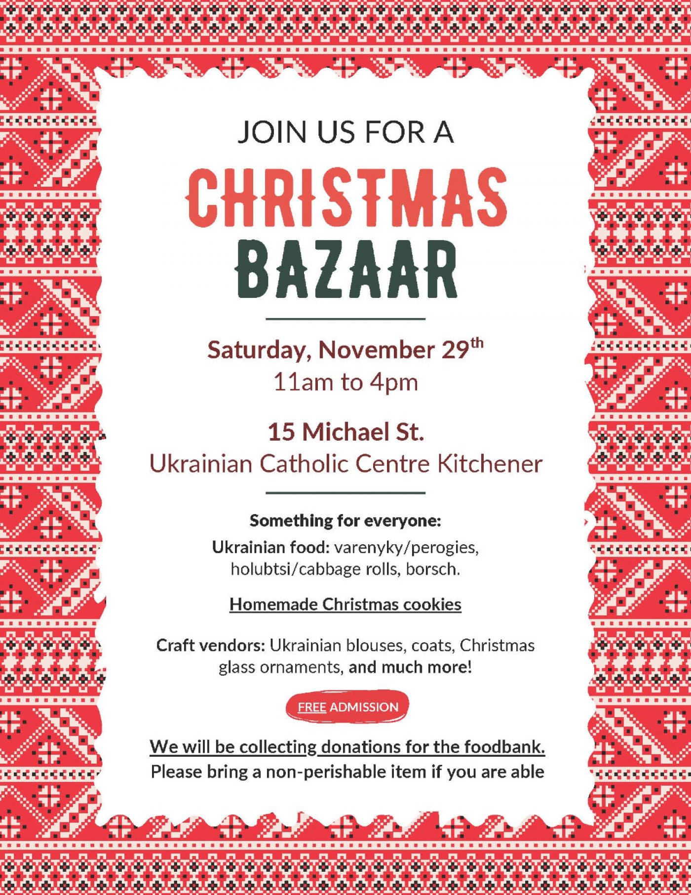 Christmas Bazaar Kitchener