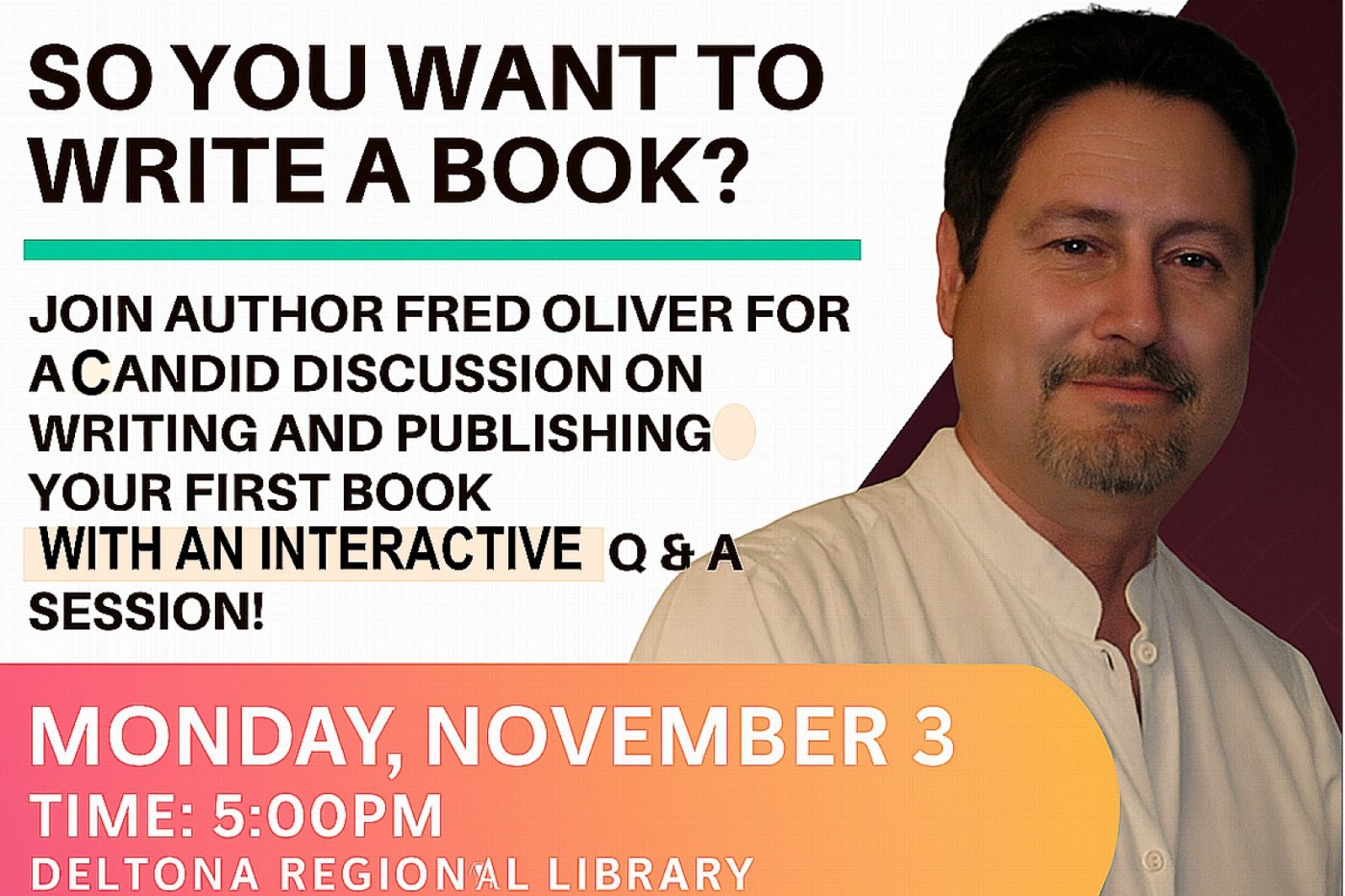 SO YOU WANT TO WRITE A BOOK?