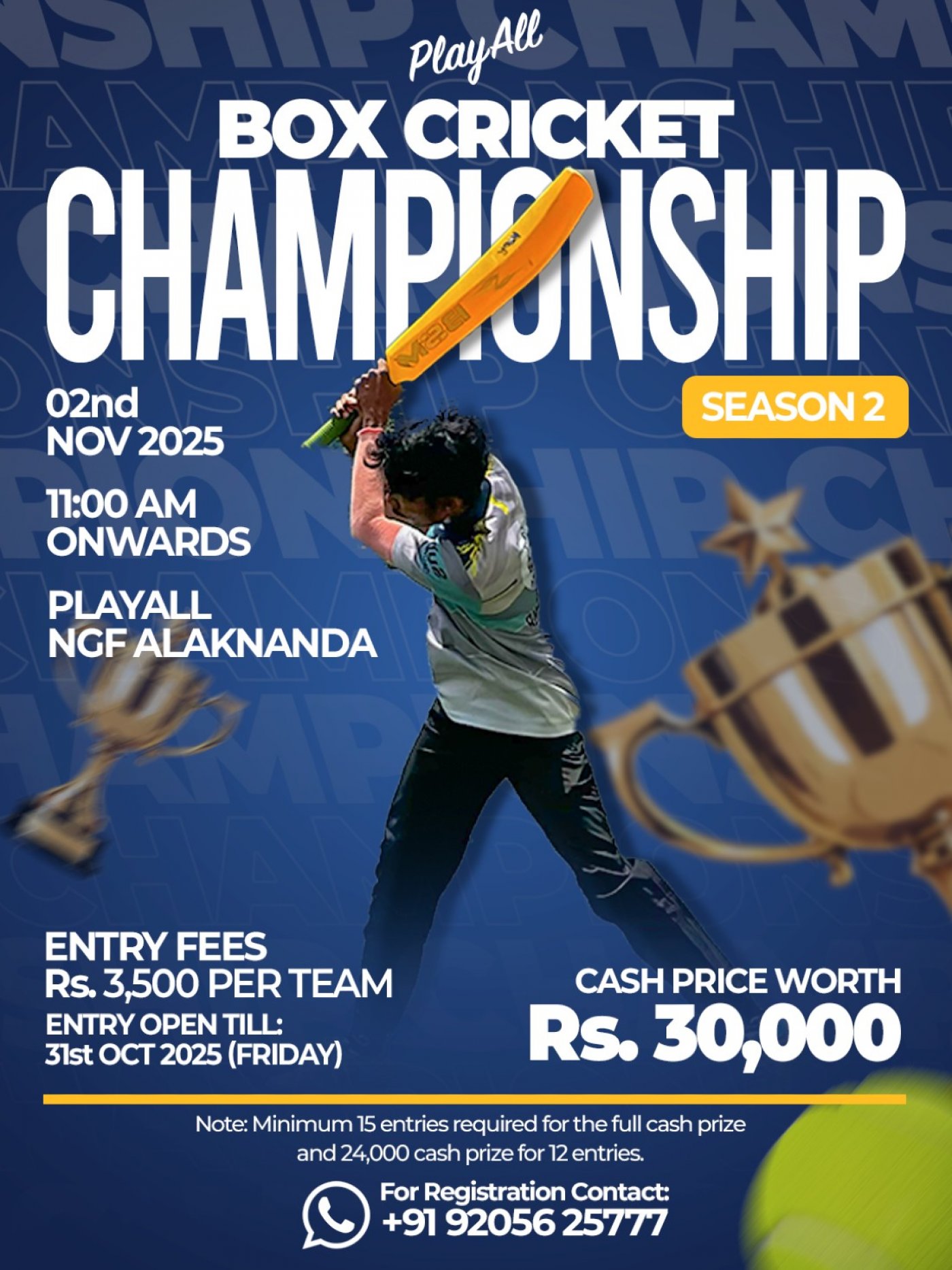 South Delhi Box Cricket Championship Season - 02