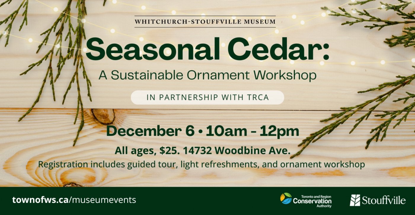Seasonal Cedar: A Sustainable Ornament Workshop