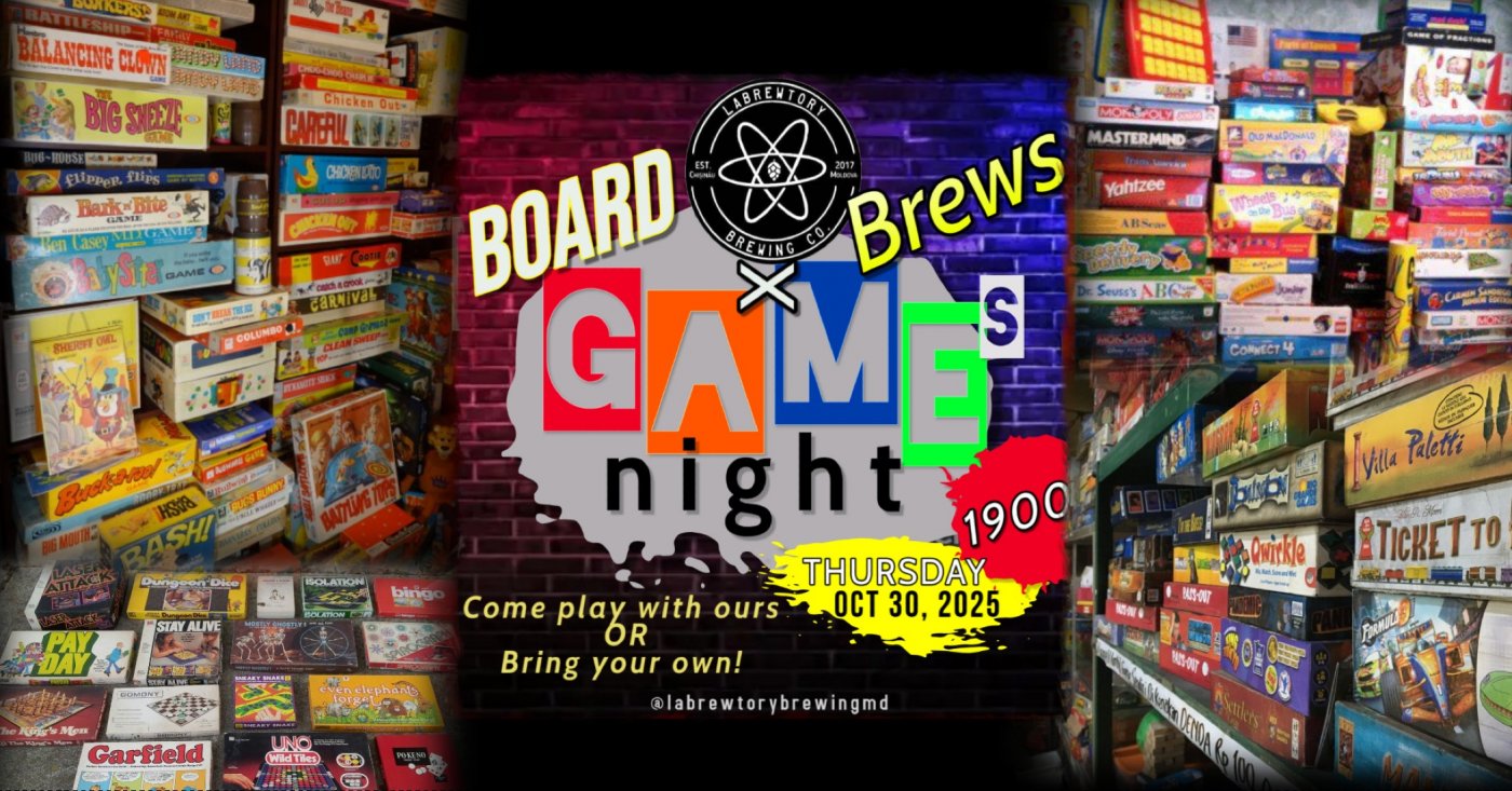 Board Games x Brews Night