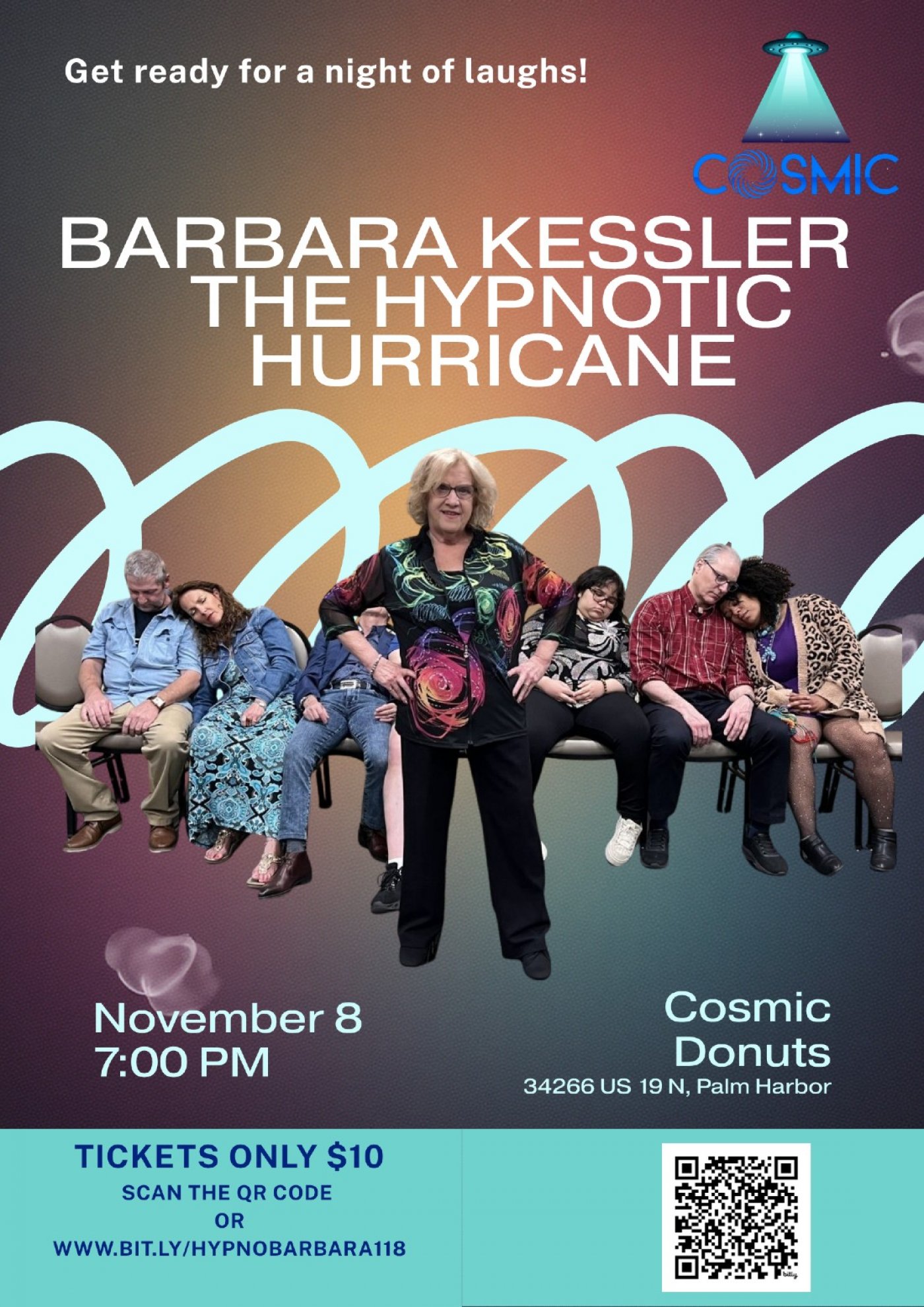 The Hypnotic Hurricane Barbara Kessler's Comedy Hypnosis Show