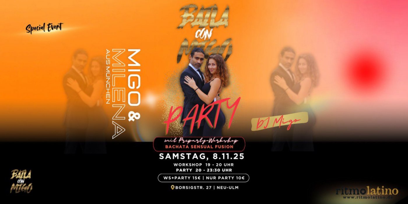 Bachata Sensual Fusion Workshop mit Migo & Milena 
