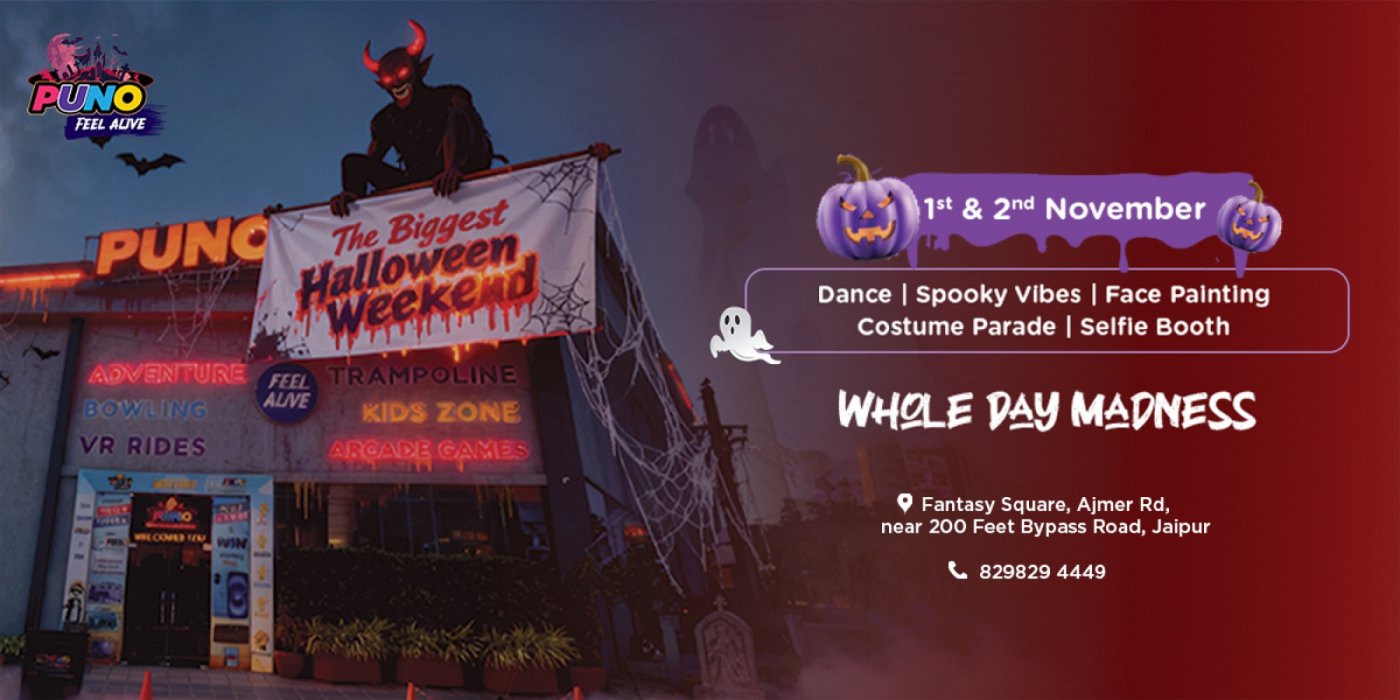 PUNO Halloween Madness Weekend 2025 \u2013 The Biggest Halloween Party in Jaipur
