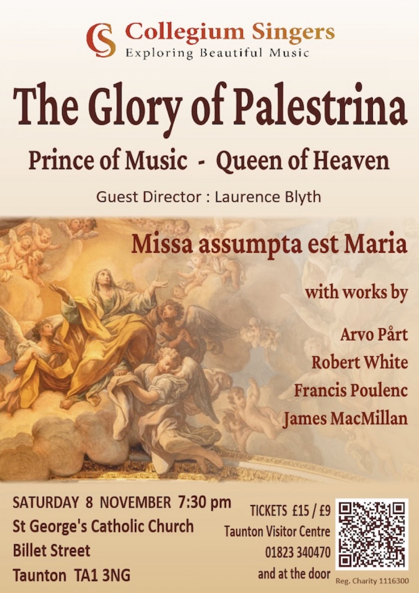 Collegiumium Singers Concert - The Glory of Palestrina