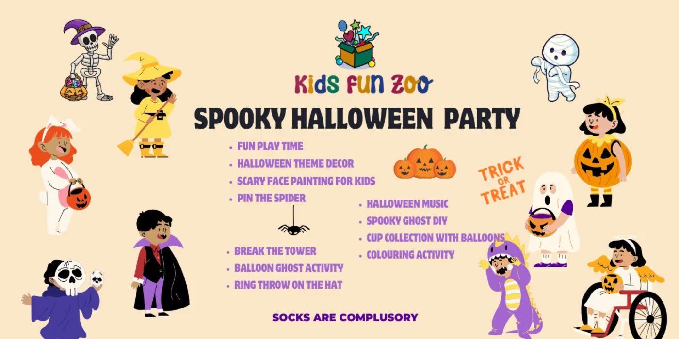 Halloween Party for Kids | Indoor Playarea | Gifts and Games for children