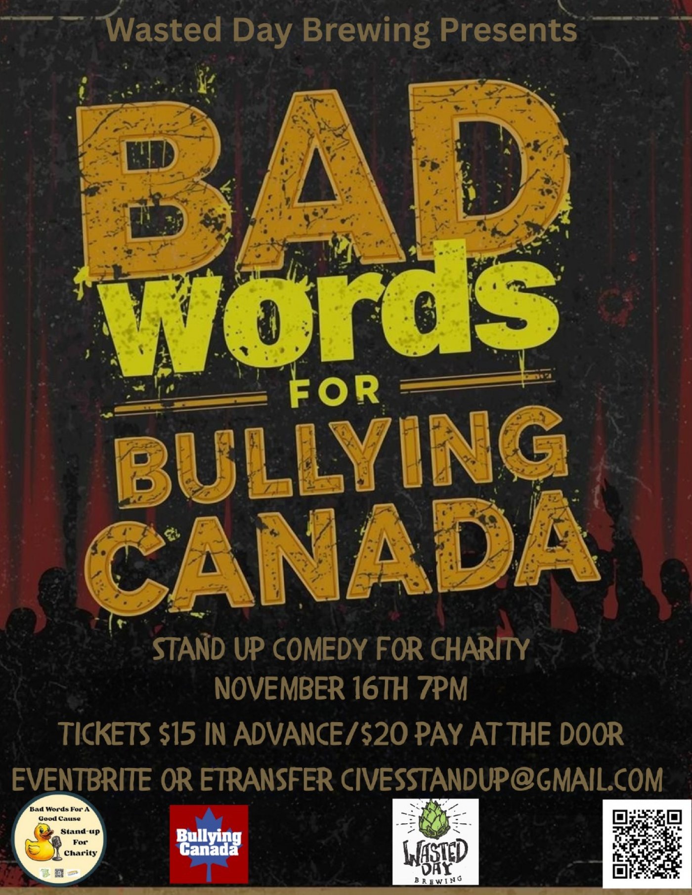 Bad Words for Bullying Canada: Stand up for Charity