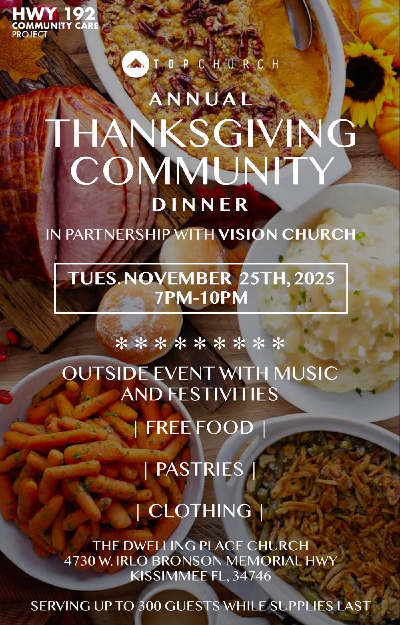 FREE Annual Community Thanksgiving Dinner