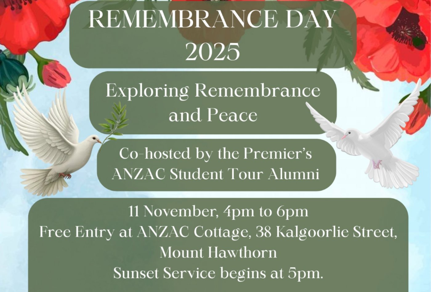 Remembrance Day at ANZAC Cottage 2025
