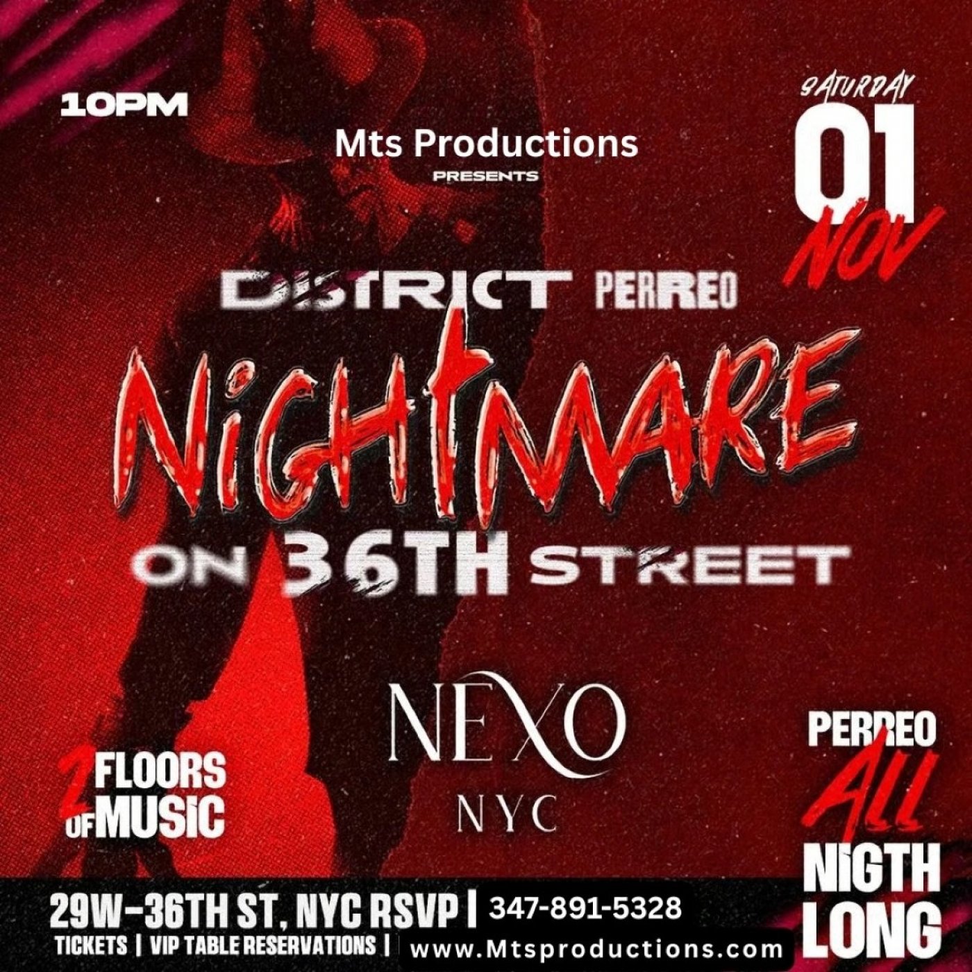 District Perreo: Nightmare on 36th Street at Nexo NYC | Halloween Party