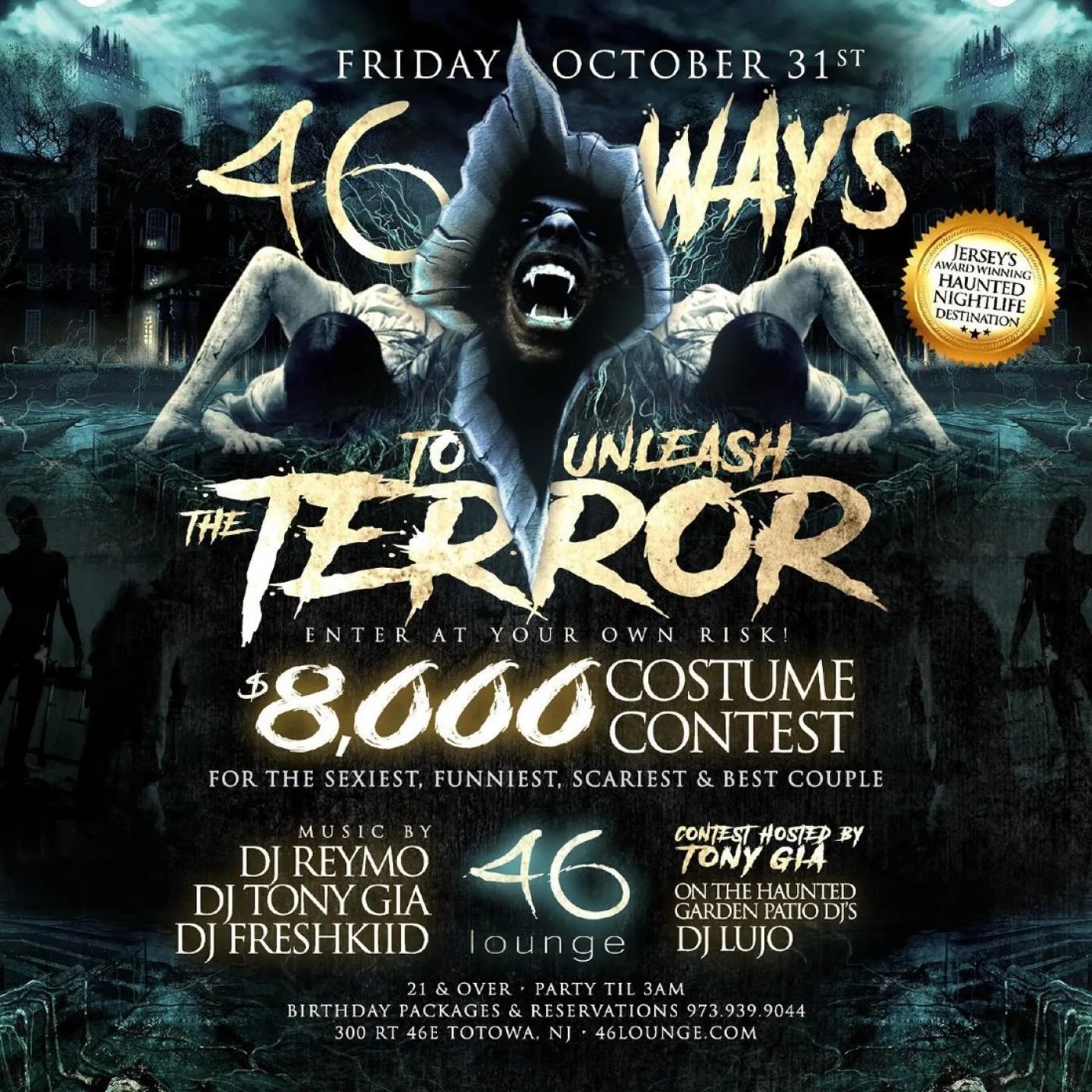 46 Lounge Halloween Party 2025 \u2013 46 Ways to Unleash The Terror