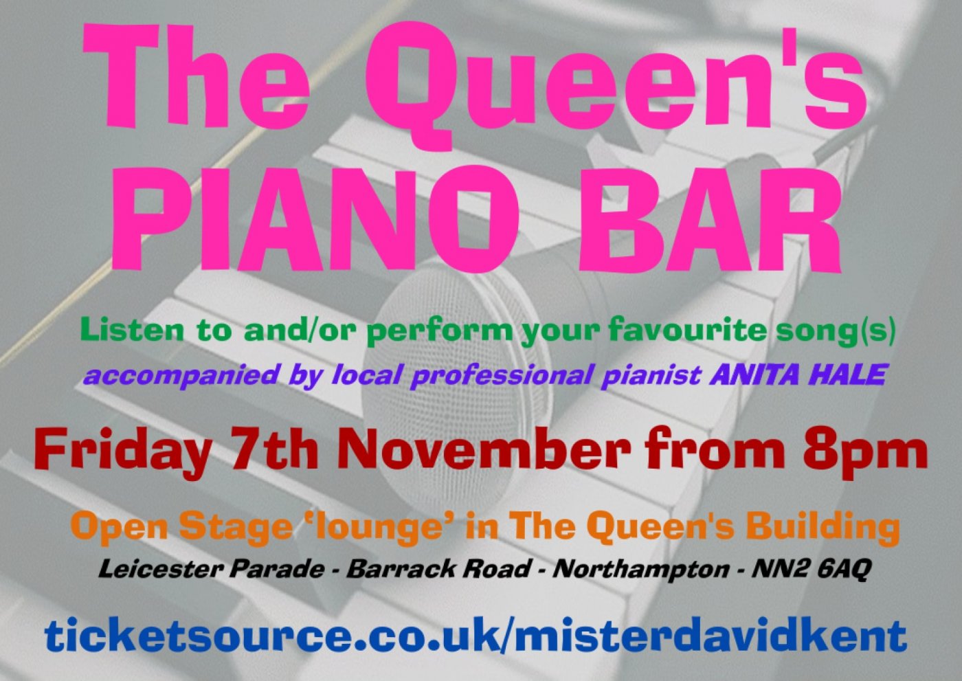The Queen's PIANO BAR @ Open Stage