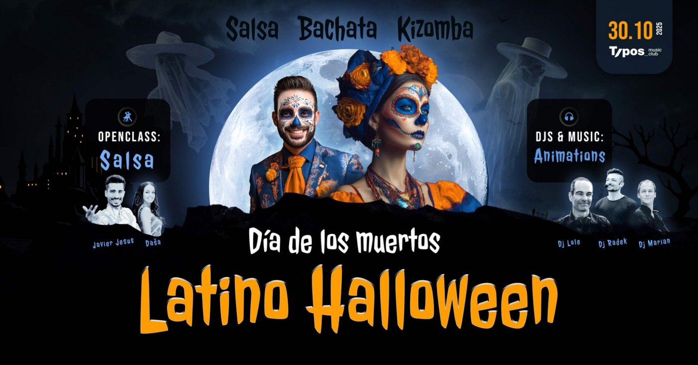 Latino Halloween 2025 - D\u00eda de los muertos Brno