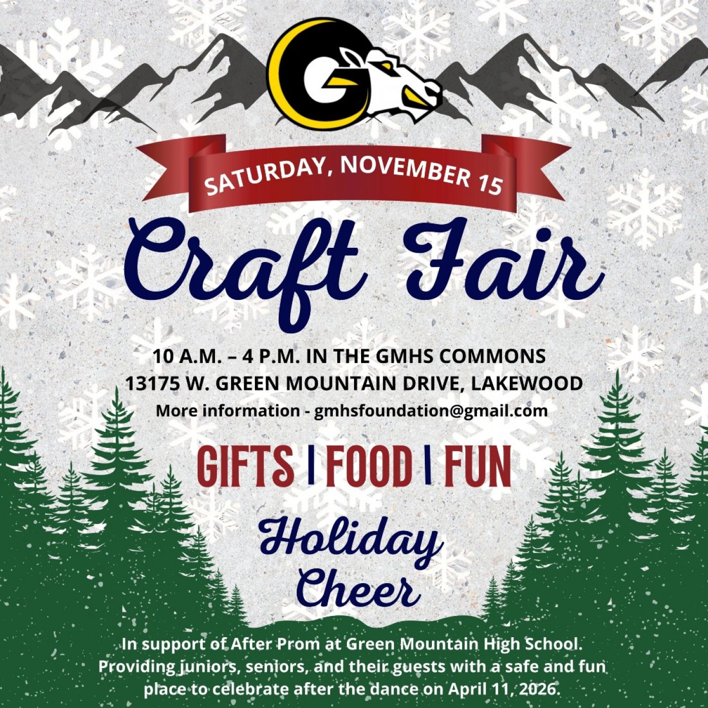 Green Mountain High School Craft Fair