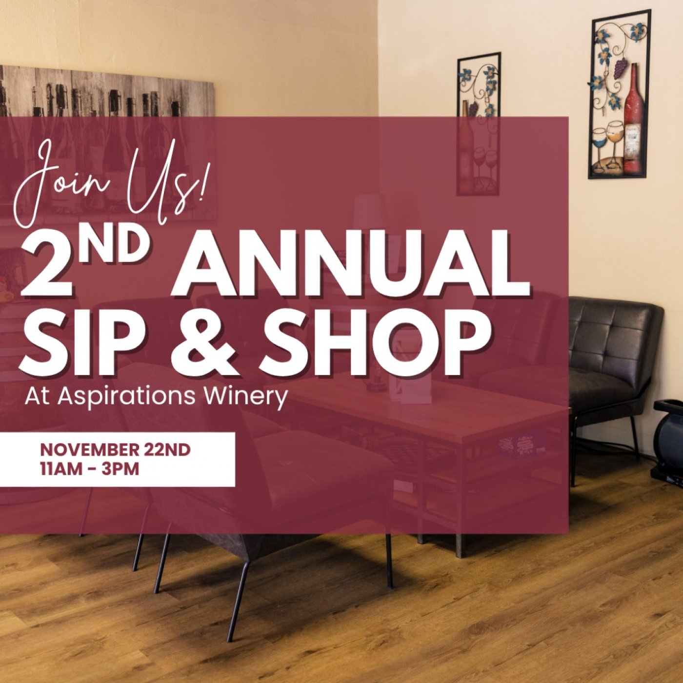 2nd Annual Sip & Shop at Aspirations Winery