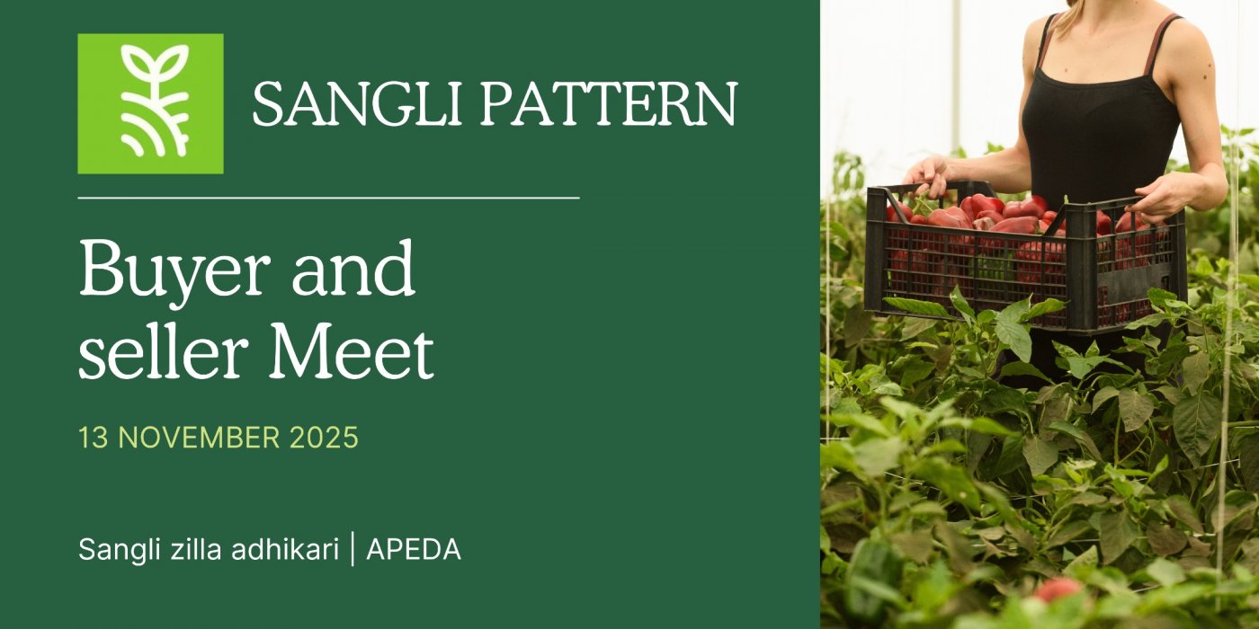 Buyers and sellers meet by zilla adhikari sangli and APEDA.