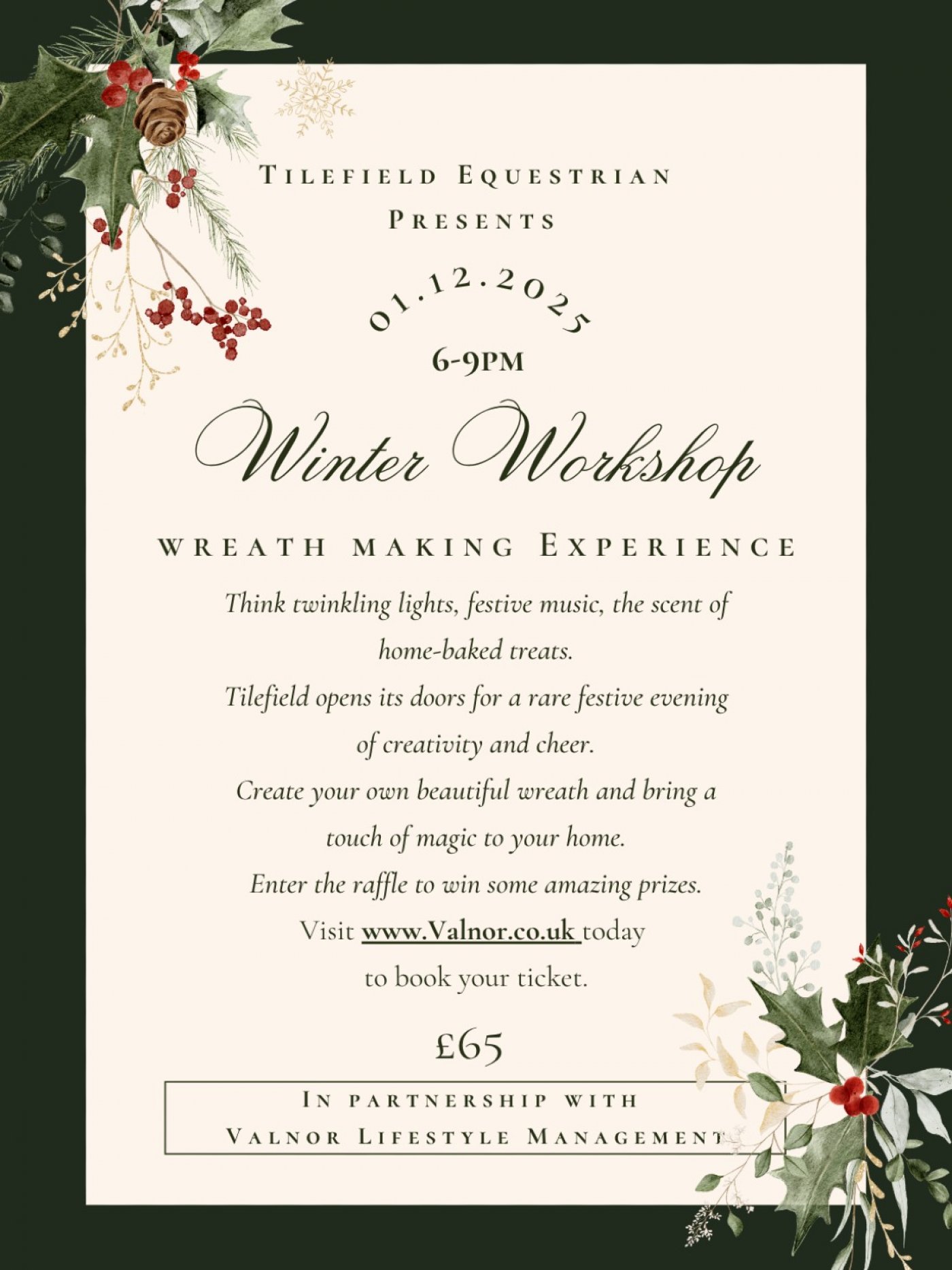 Tilefield Equestrian Wreath Making Workshop