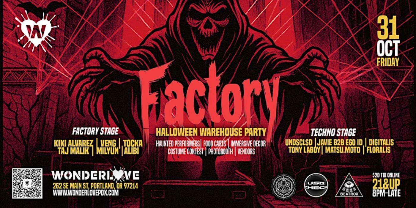 FACTORY HALLOWEEN WAREHOUSE PARTY